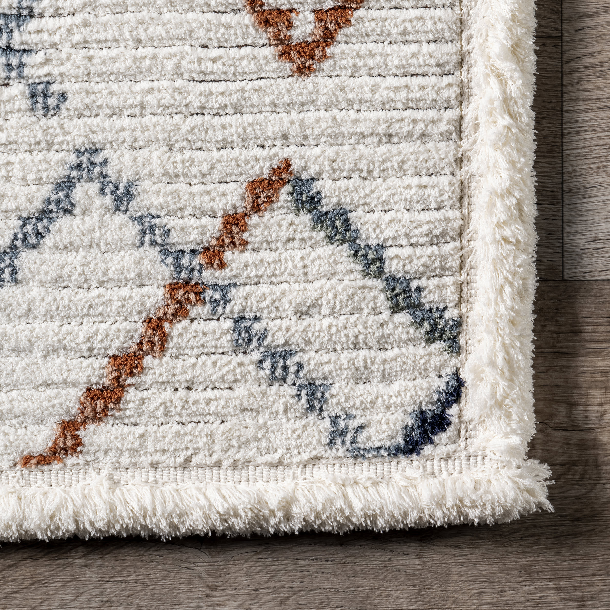 Adrianna Abstract Crosshatch Rug | Beige - Image 3