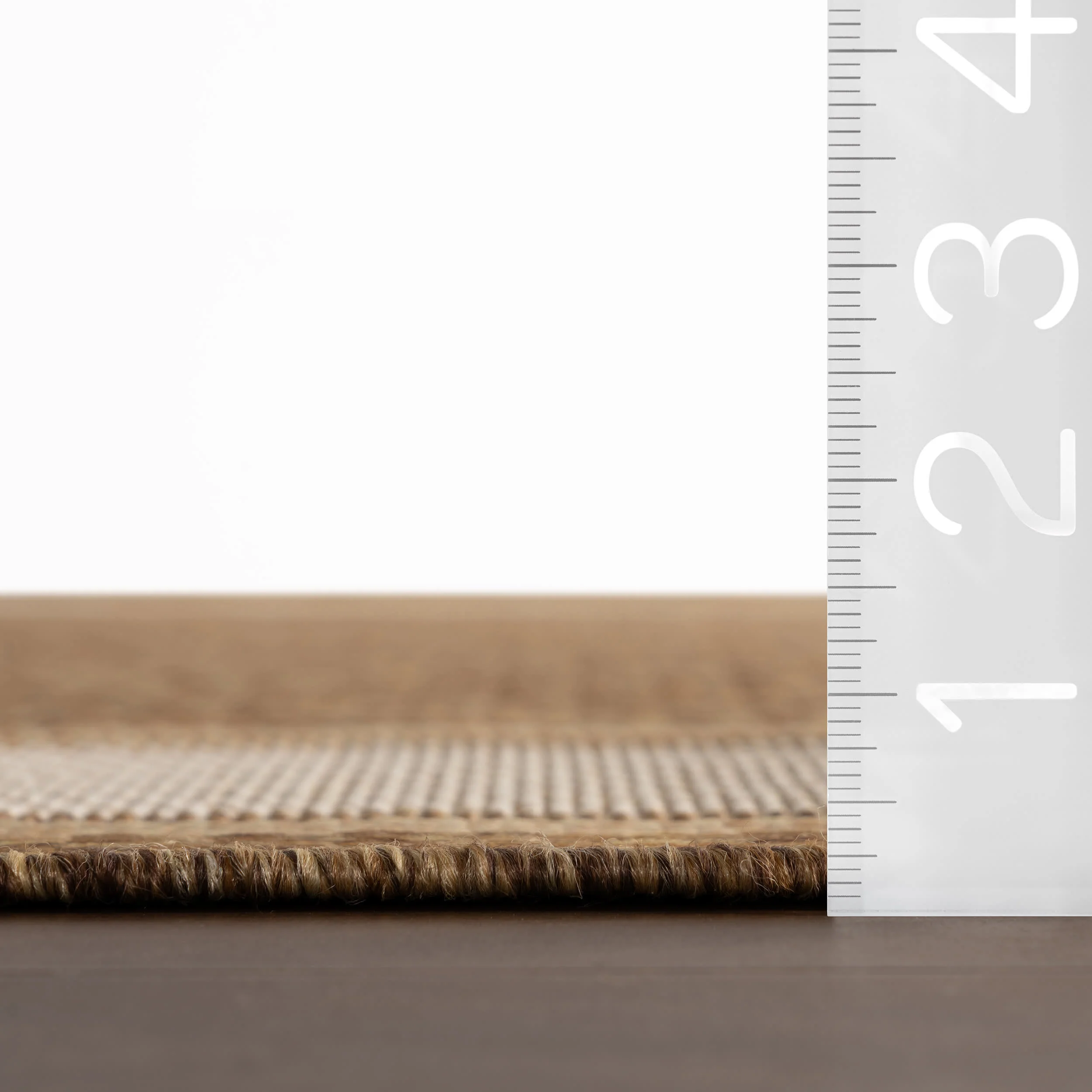 Aeli Modern Bordered Indoor/Outdoor Rug | Brown - Image 6