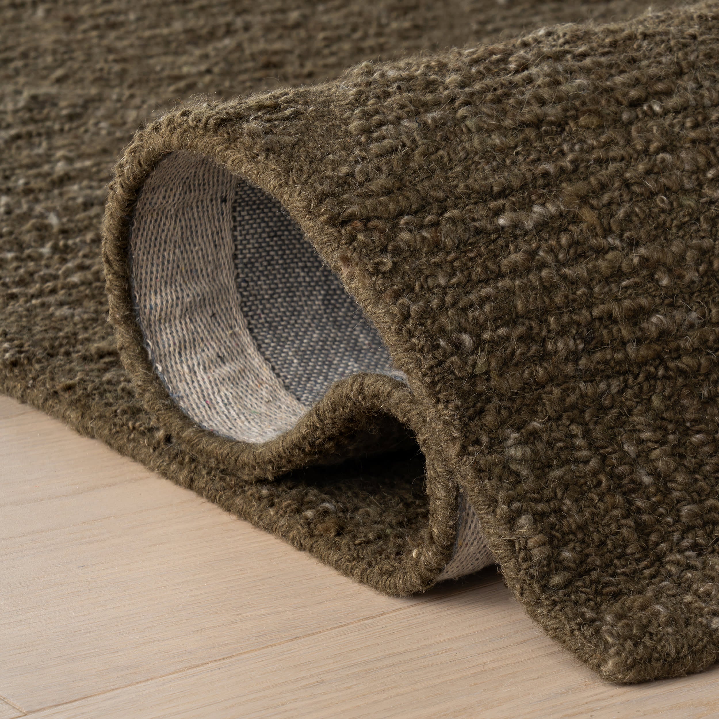 Afra Trellis Bohemian Hand Tufted Wool Rug | Green - Image 11