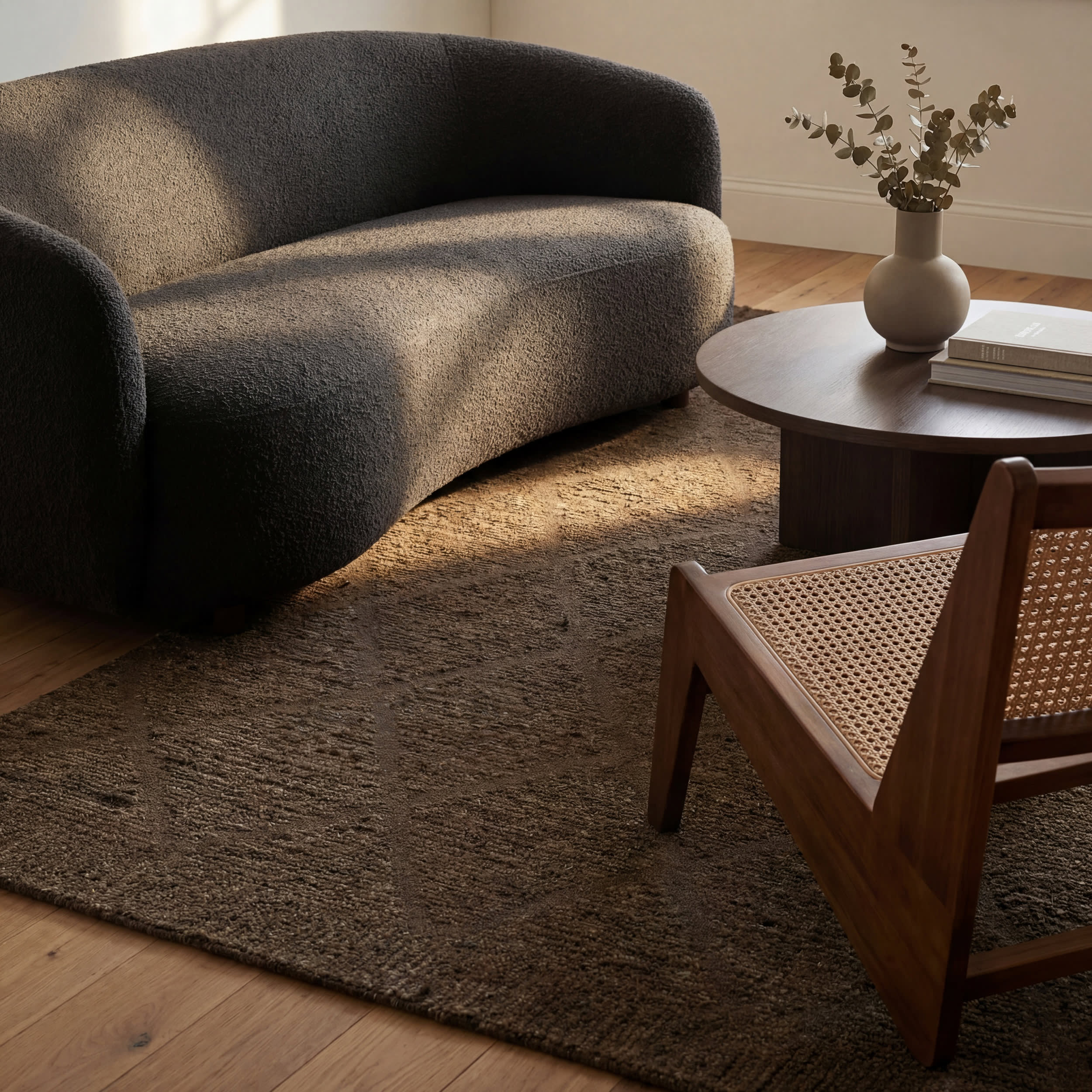 Afra Trellis Bohemian Hand Tufted Wool Rug | Green - Image 5