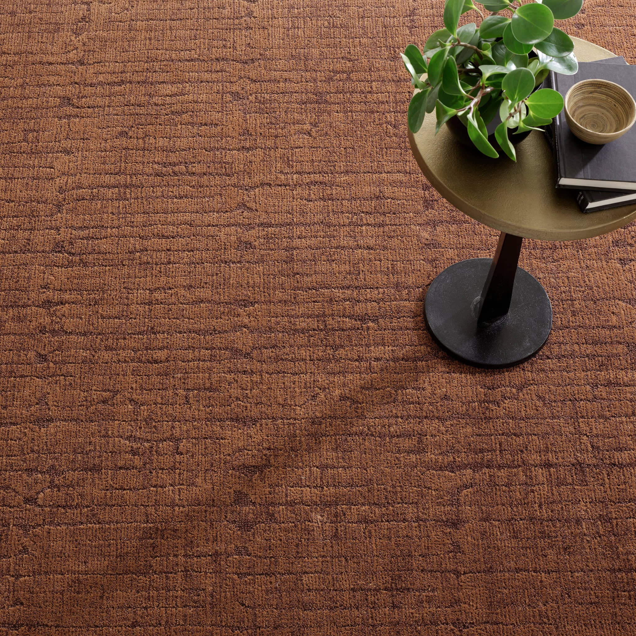 Afton Tufted Wool Custom Rug | Caramel - Image 2