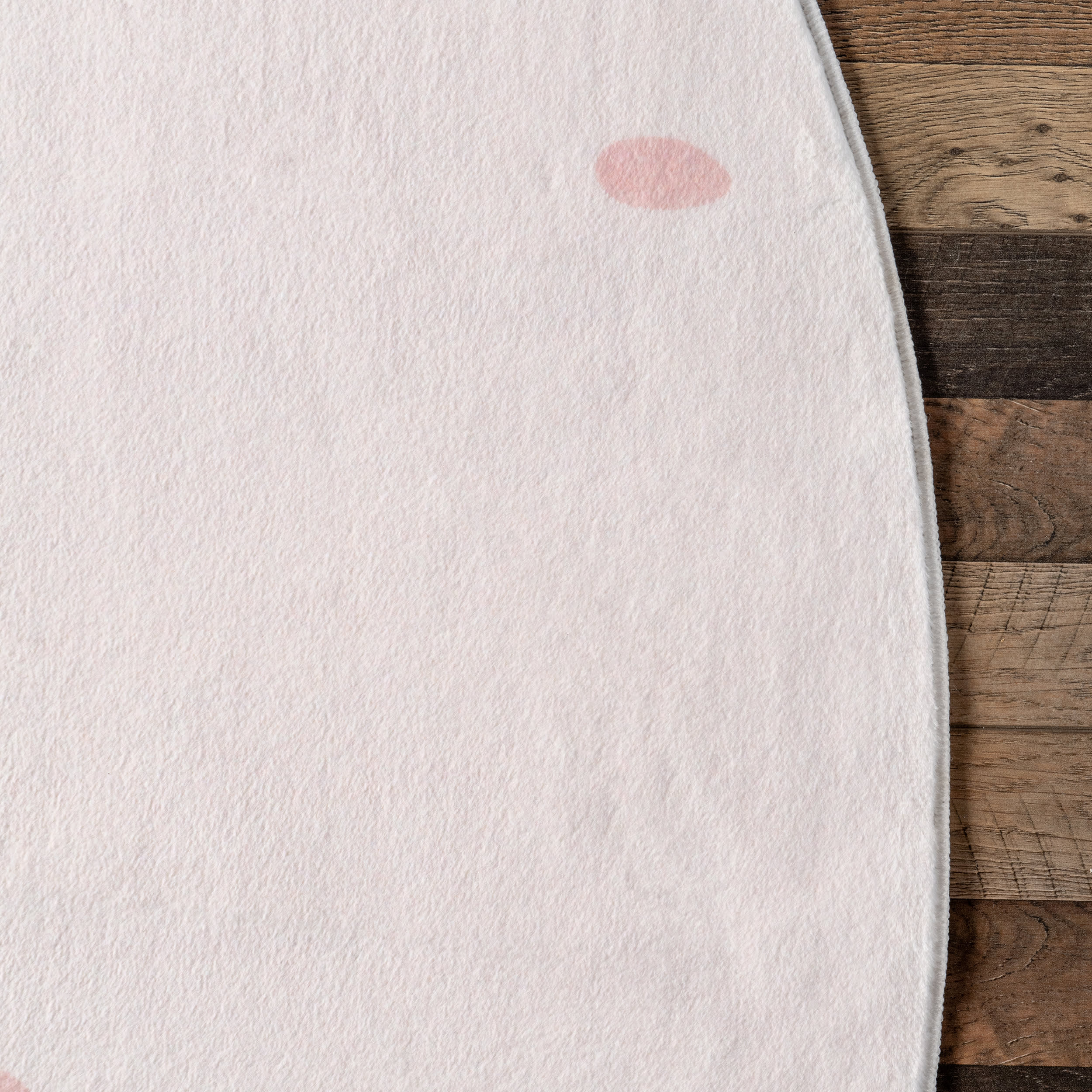 Agathe Polar Bear Kids Washable Rug | Pale Pink - Image 3