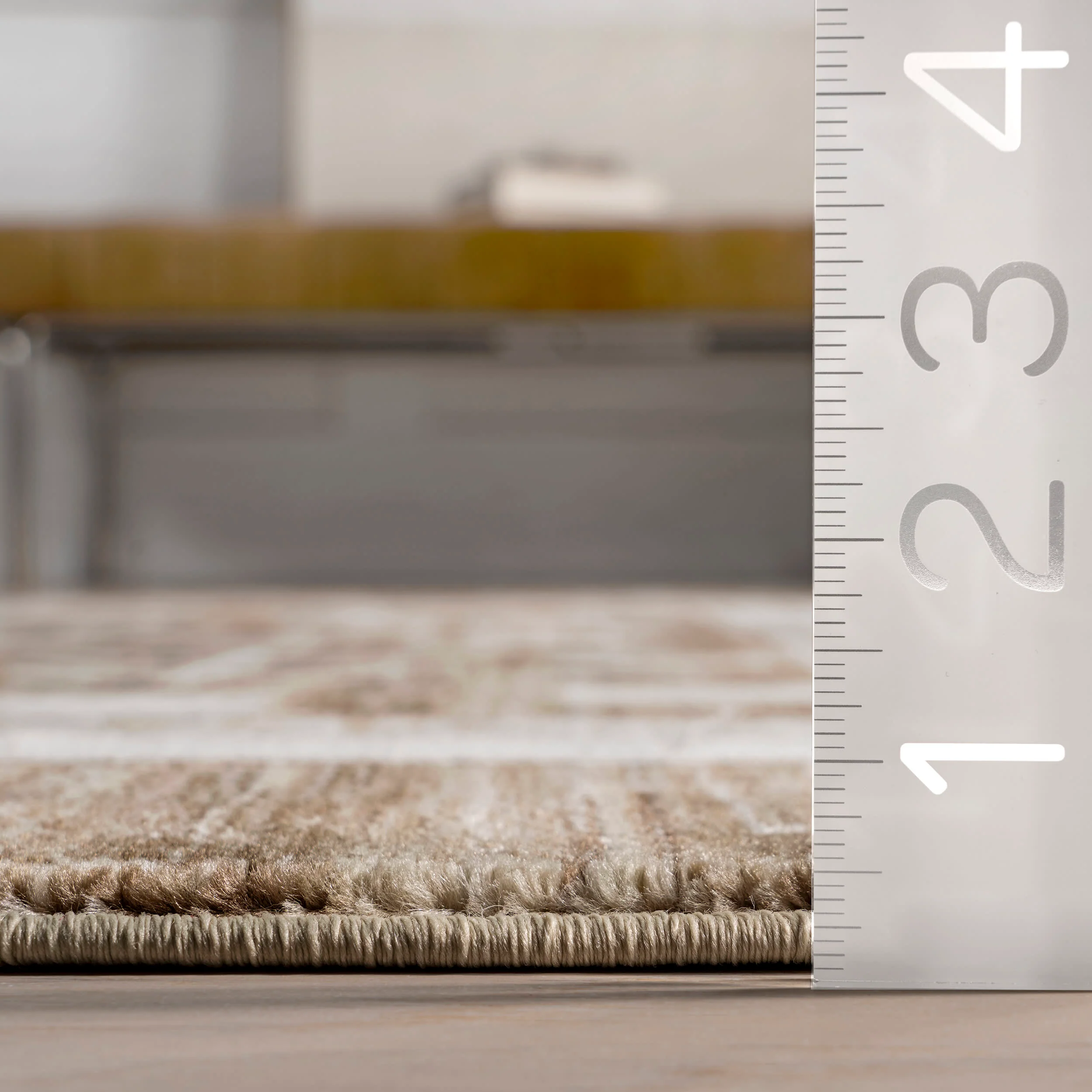 Agave Geometric Fringed Rug | Brown - Image 4
