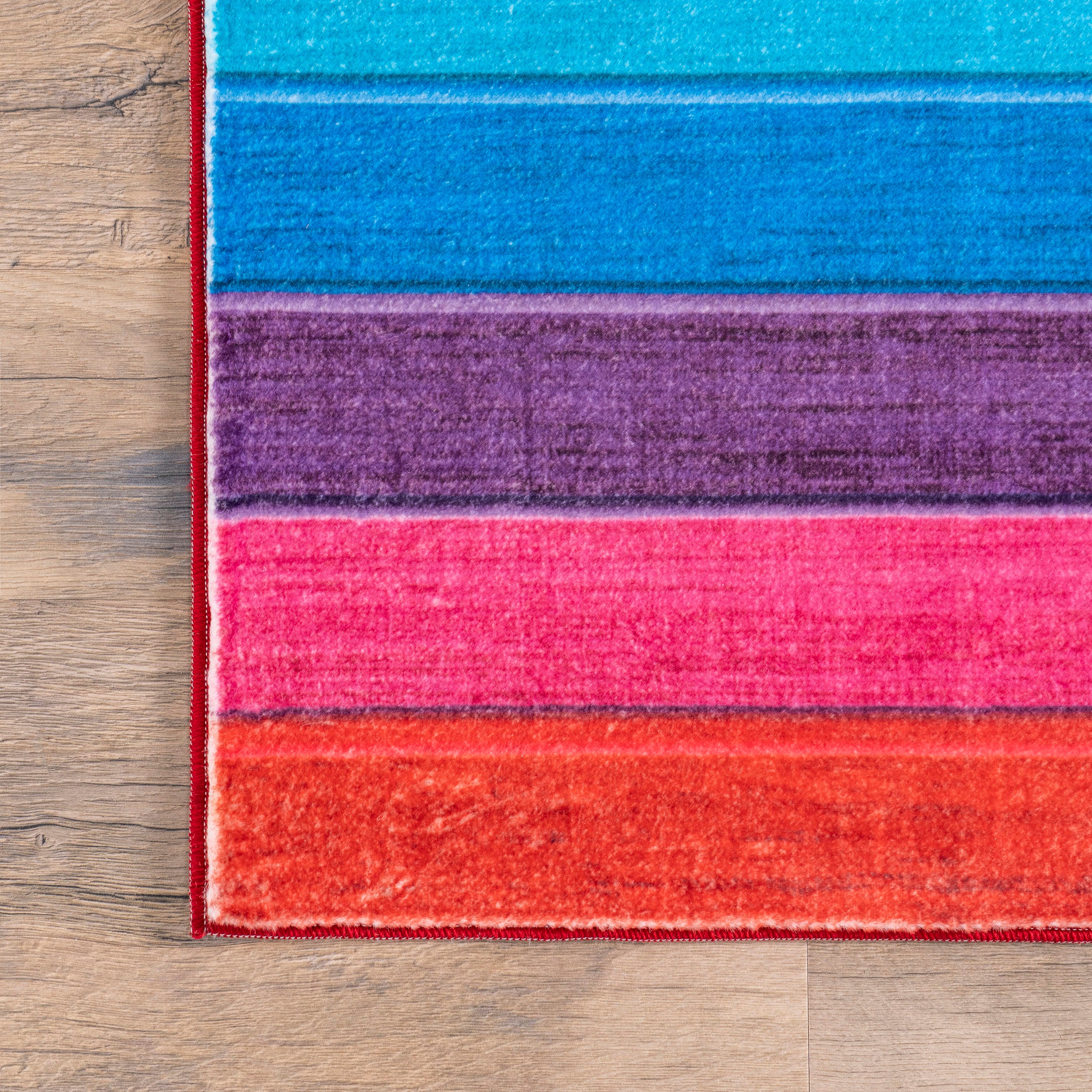 Agni Kids Washable Rainbow Rug | Multicolor - Image 3