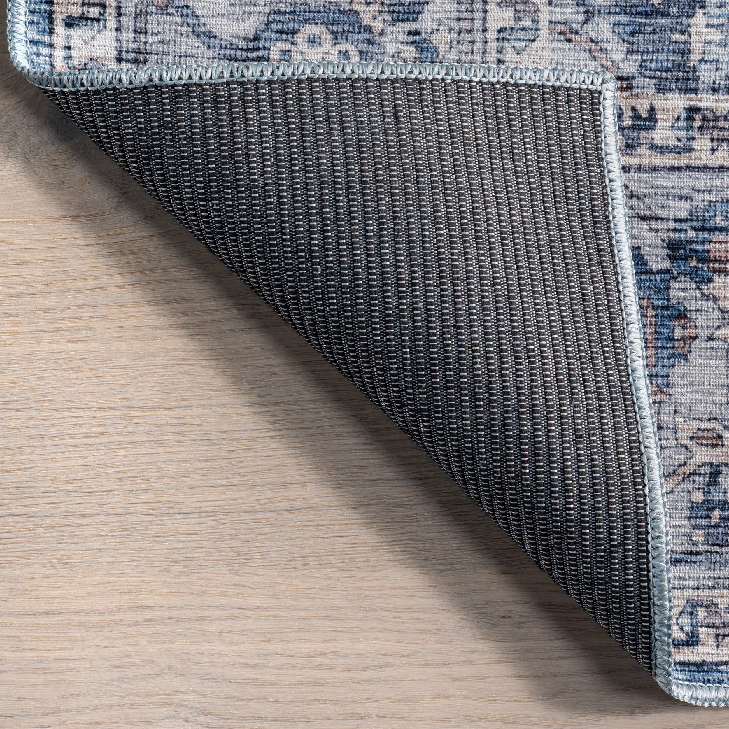 Ailish Botanical Washable Rug | Blue - Image 6
