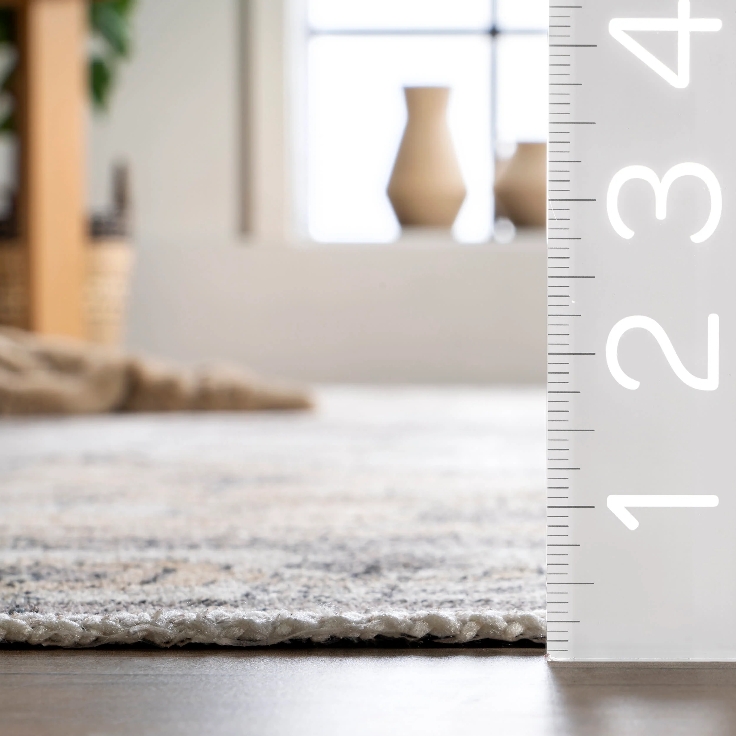 Aimee Washable Vintage Snow Peaks Rug | Grey - Image 5