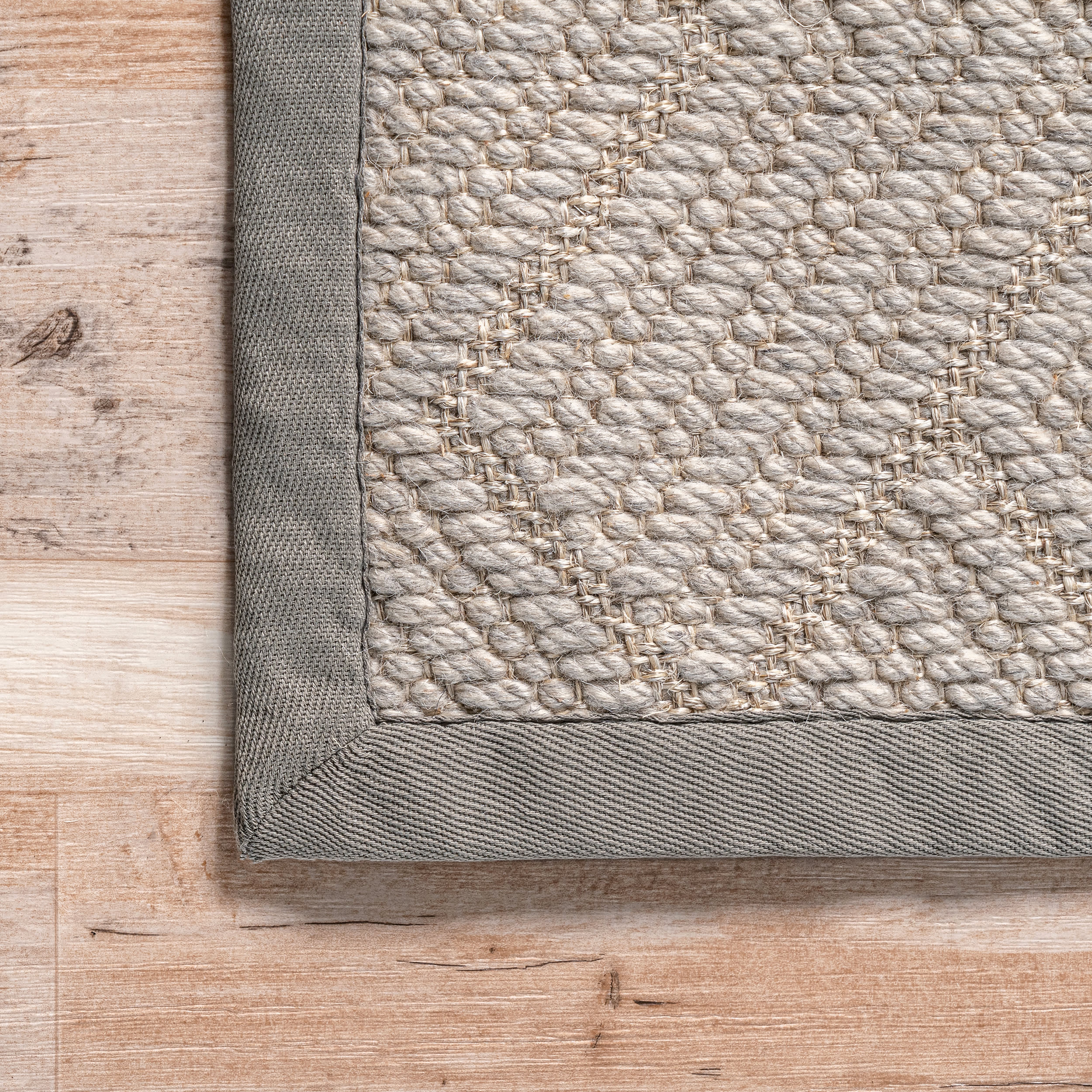 Aisha Monochrome Texture Rug | Grey - Image 3