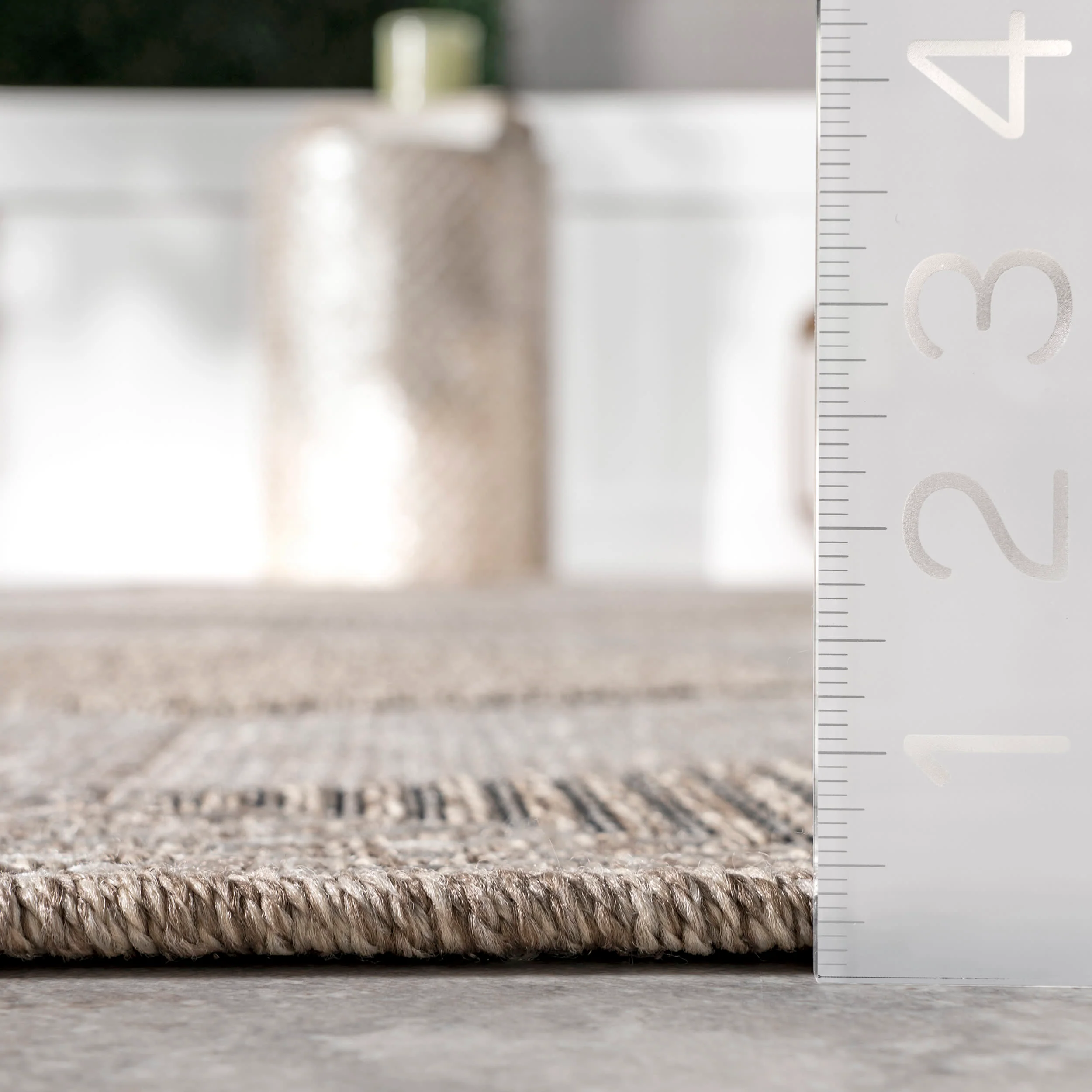 Akaila Kaleidoscope Indoor/Outdoor Rug | Tan - Image 5