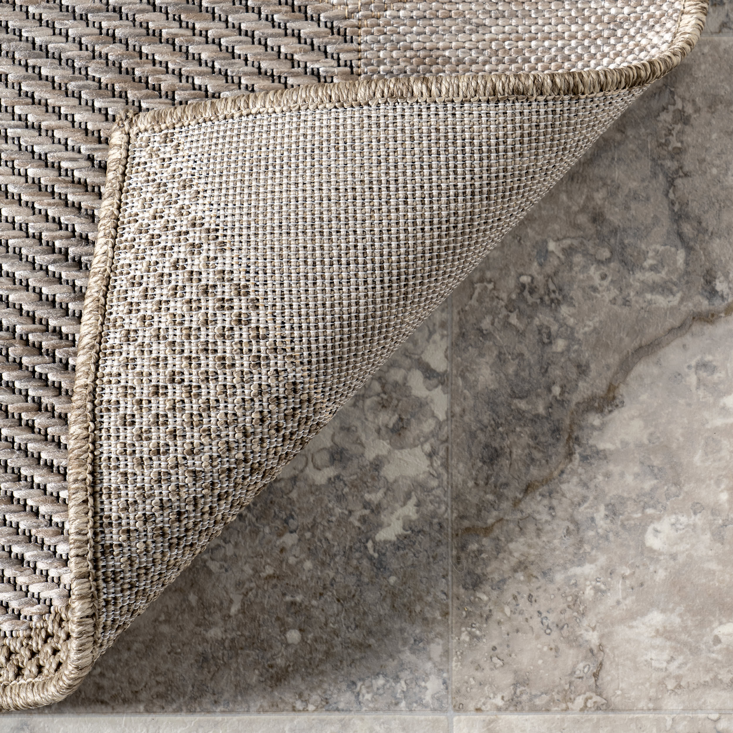 Akaila Kaleidoscope Indoor/Outdoor Rug | Tan - Image 6