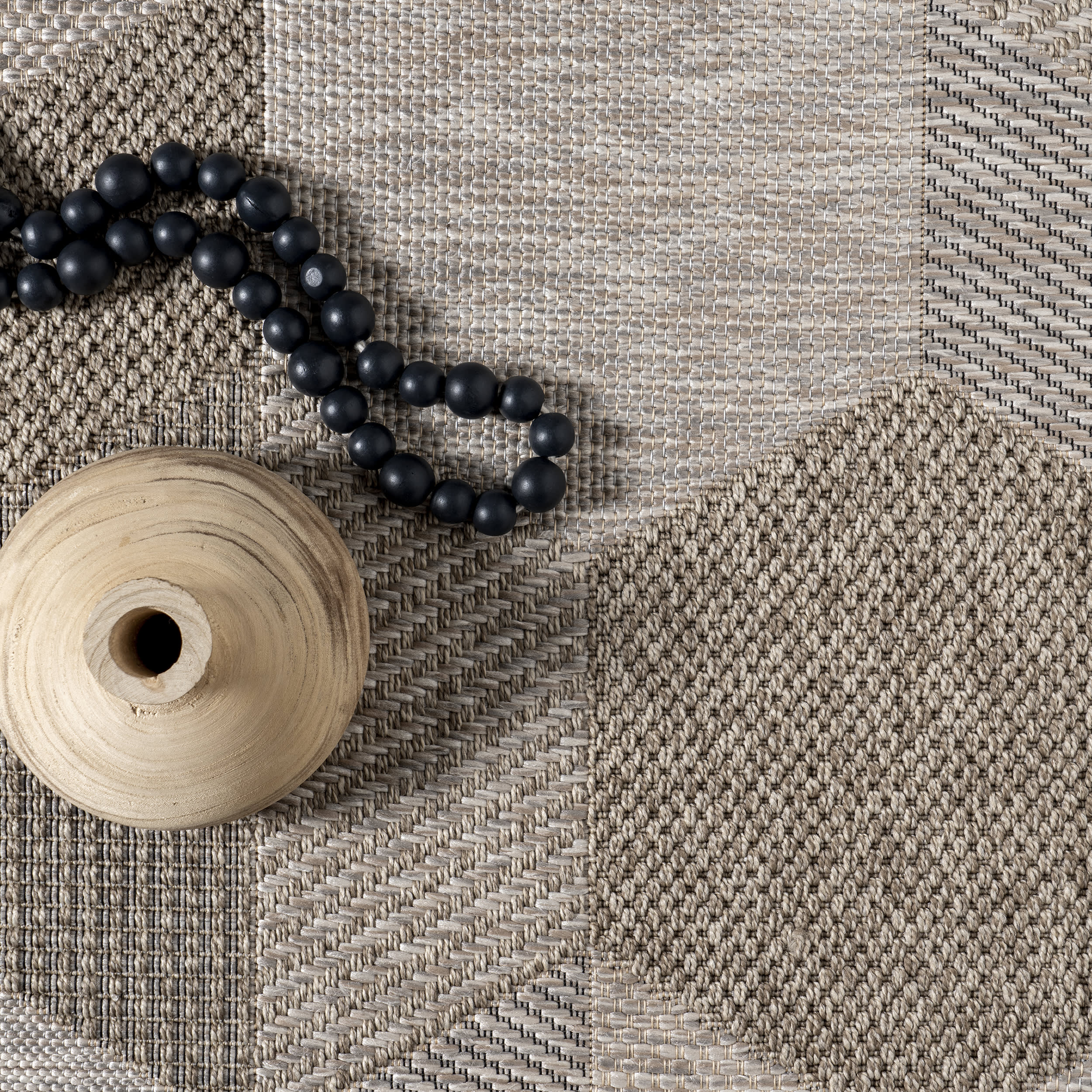Akaila Kaleidoscope Indoor/Outdoor Rug | Tan - Image 7