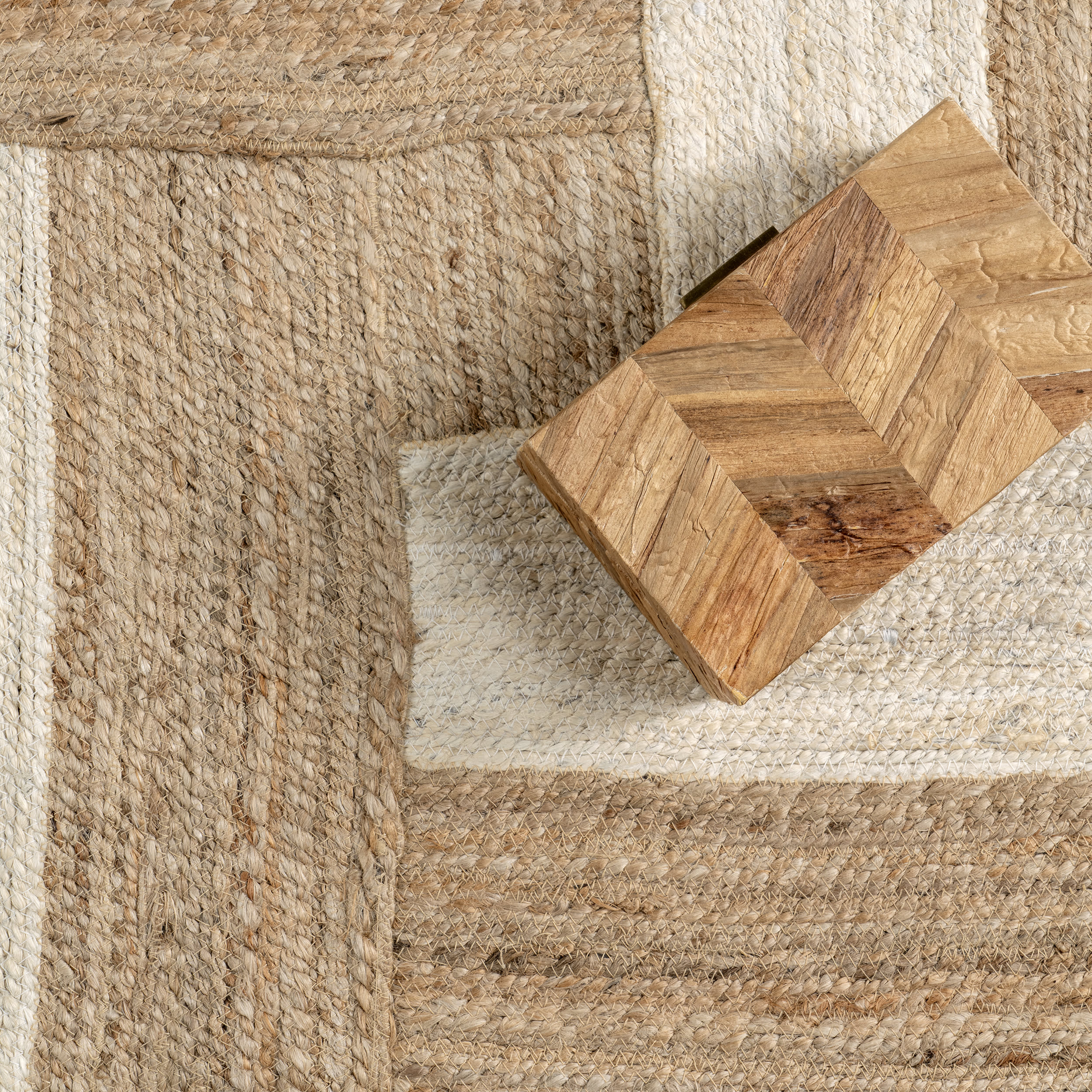 Akia Geometric Rug | Natural - Image 7