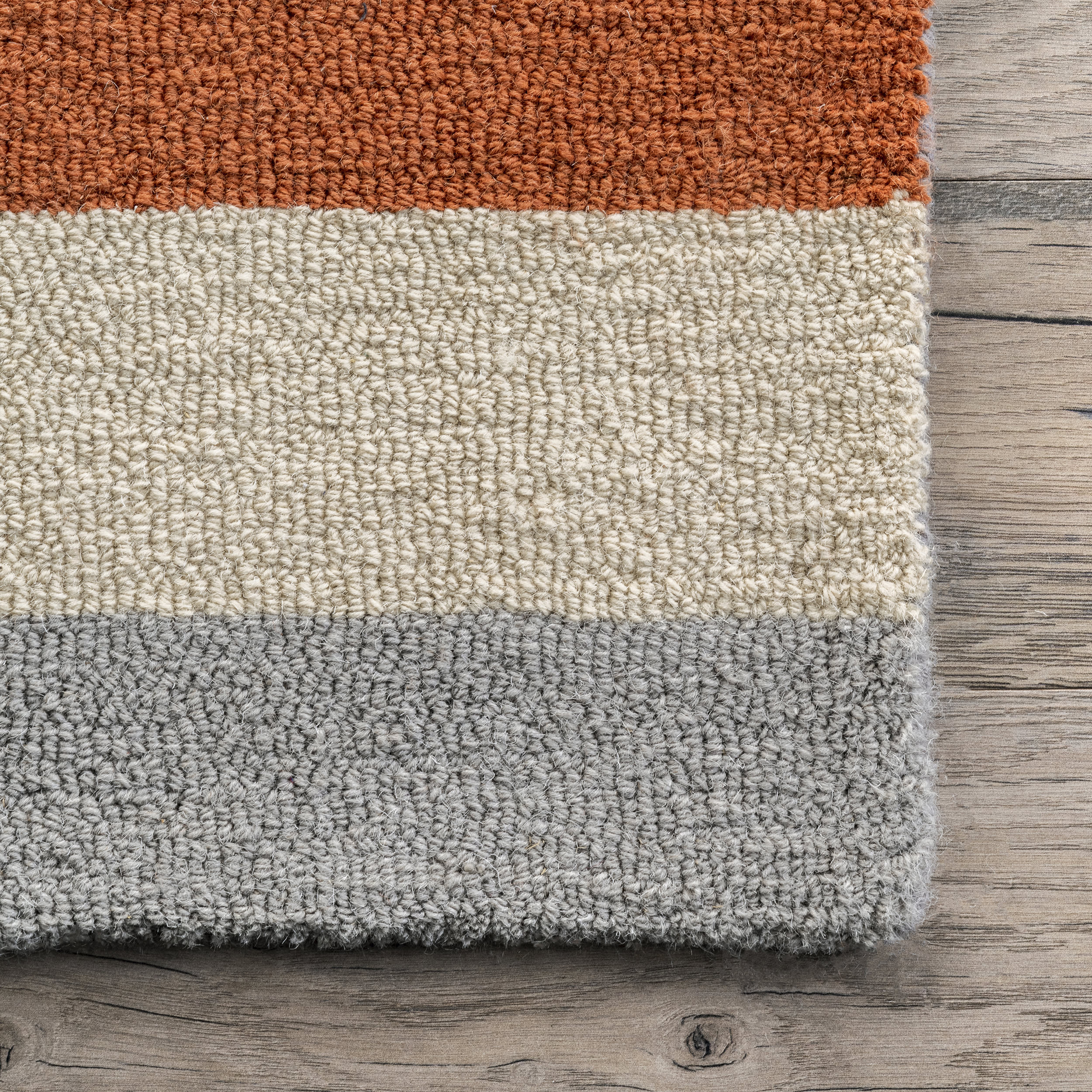 Alani Wool Modern Abstract Rug | Peach - Image 3