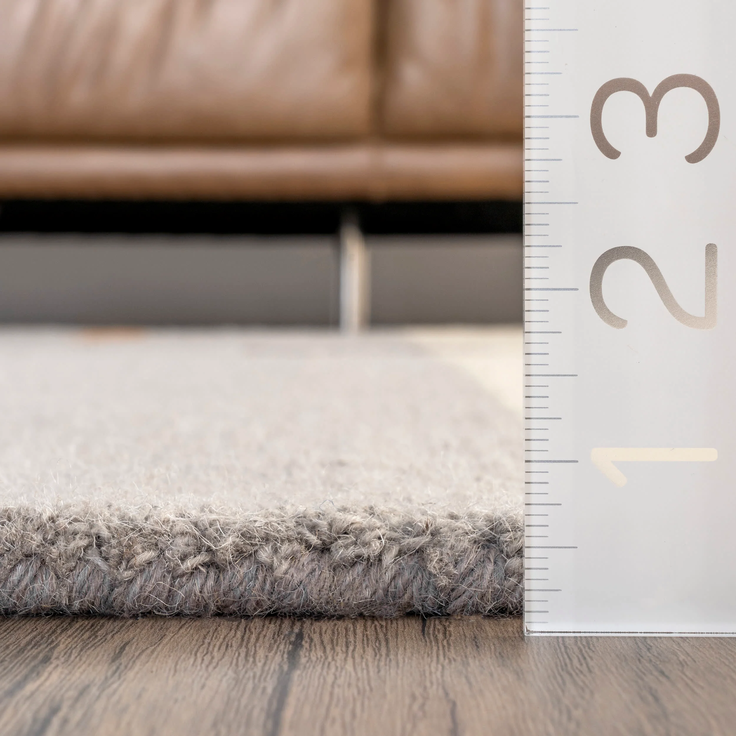 Alani Wool Modern Abstract Rug | Peach - Image 5
