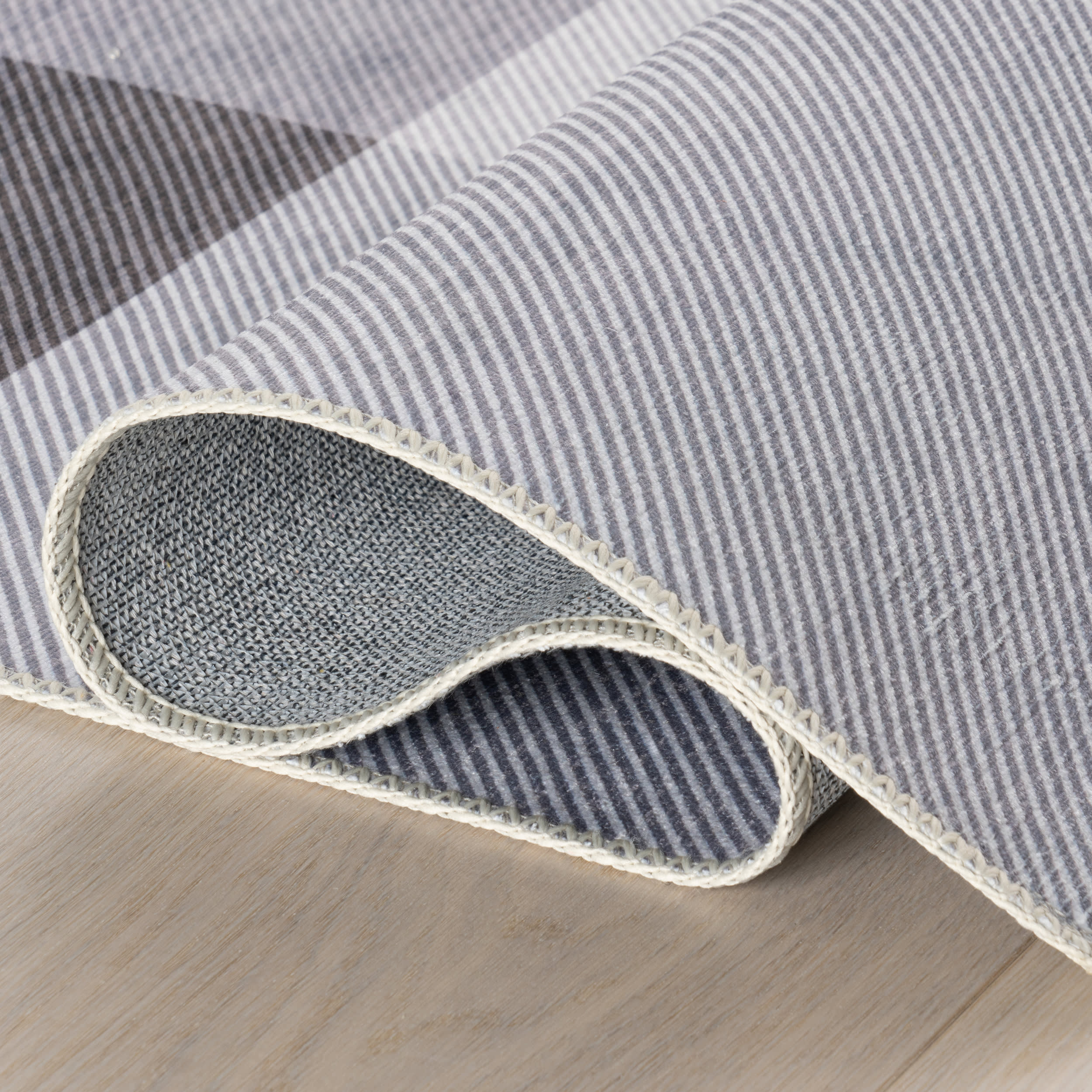 Alanna Buffalo Plaid Spill Proof Washable Rug | Grey - Image 9