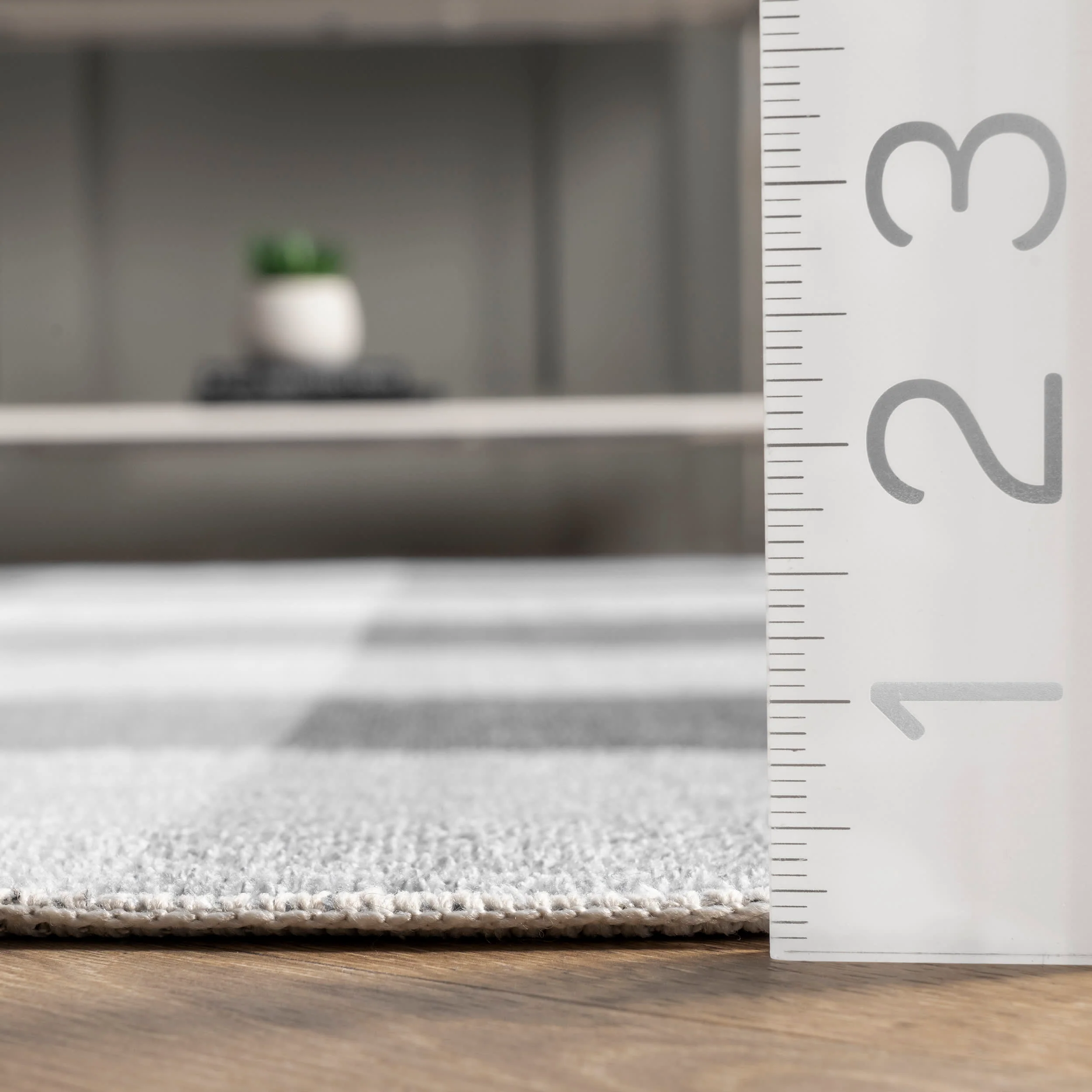 Alanna Buffalo Plaid Washable Rug | Grey - Image 5