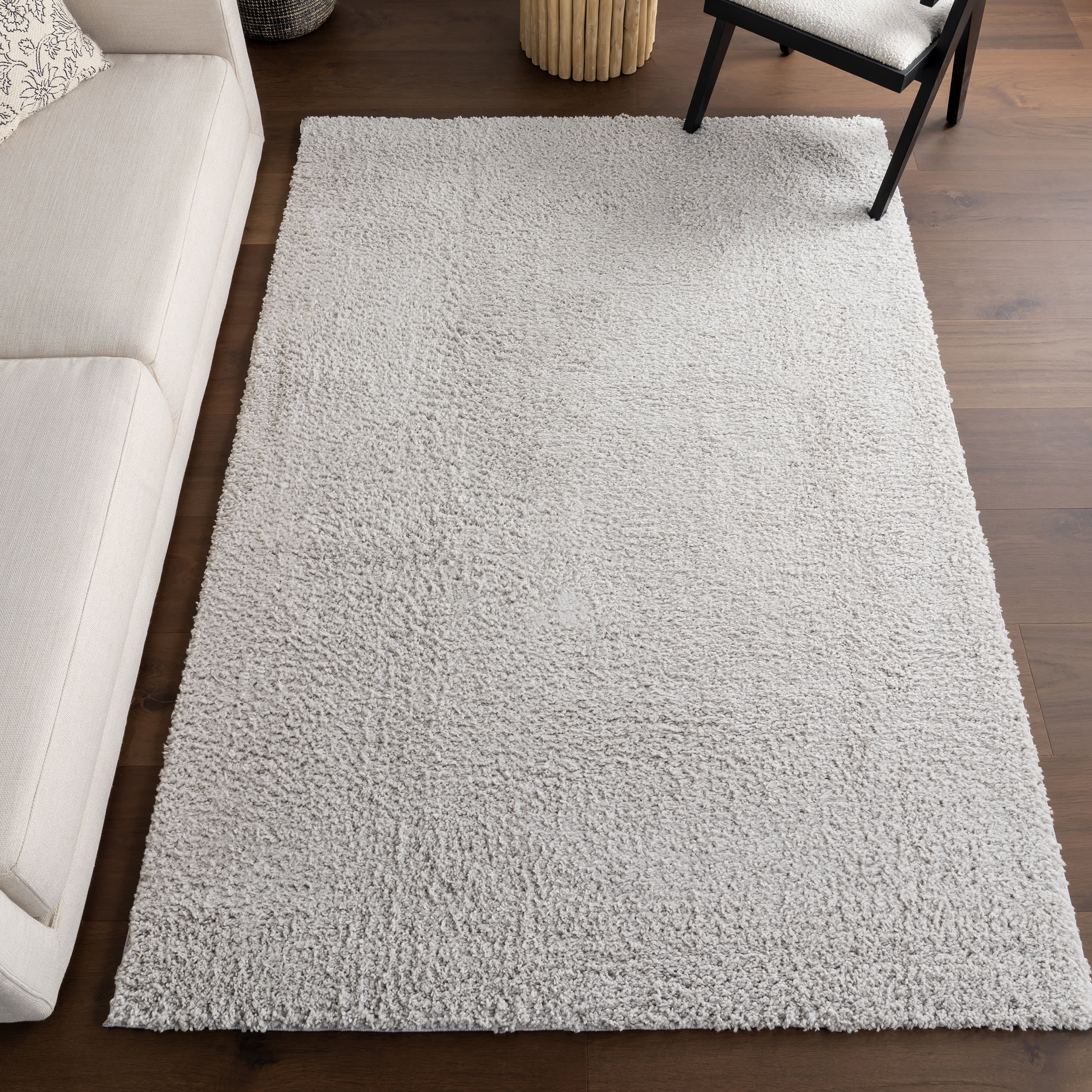 Alaya Solid Rug | Light Silver - Image 2