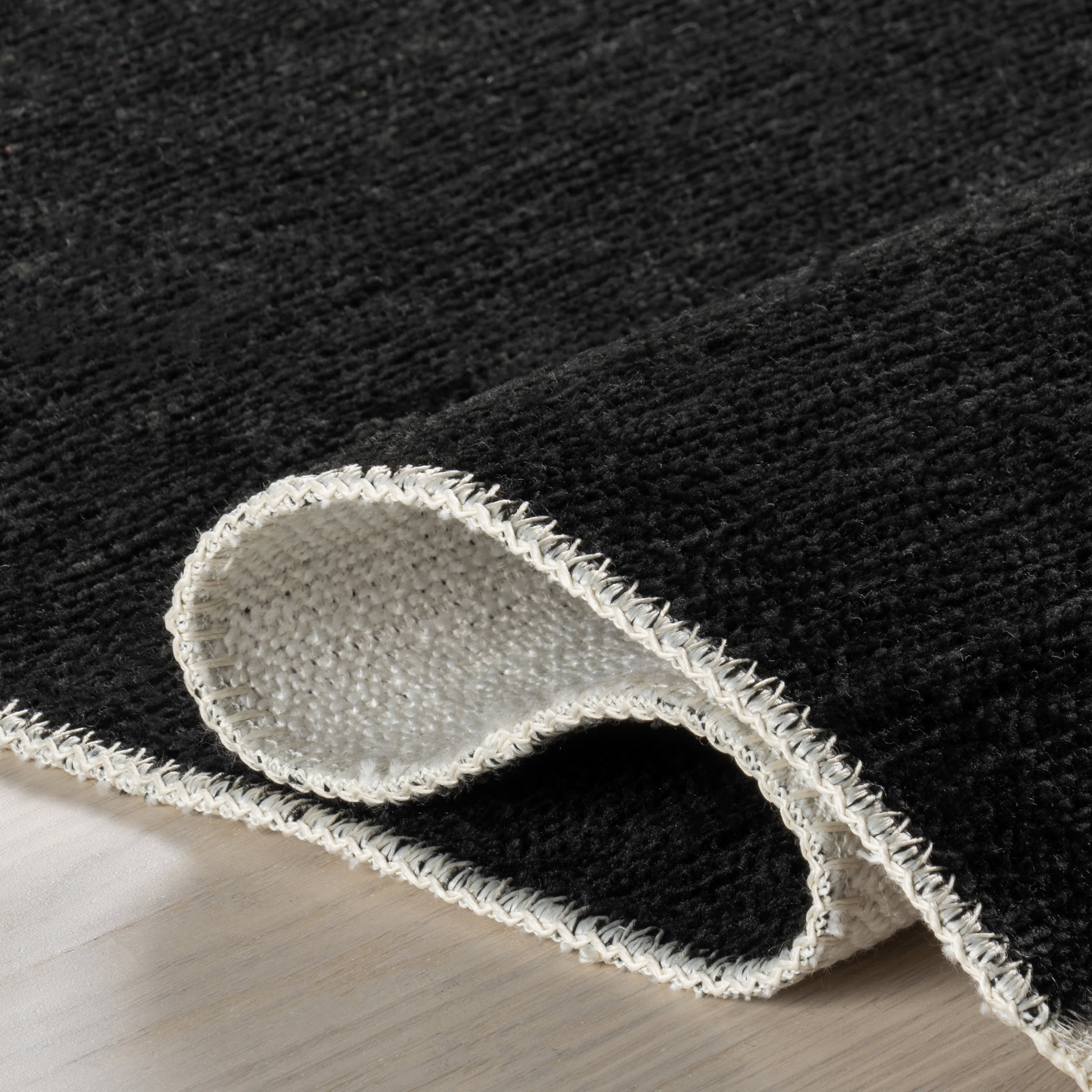 Alayah Piano Keys Reversible Washable Rug | Black/Cream - Image 12
