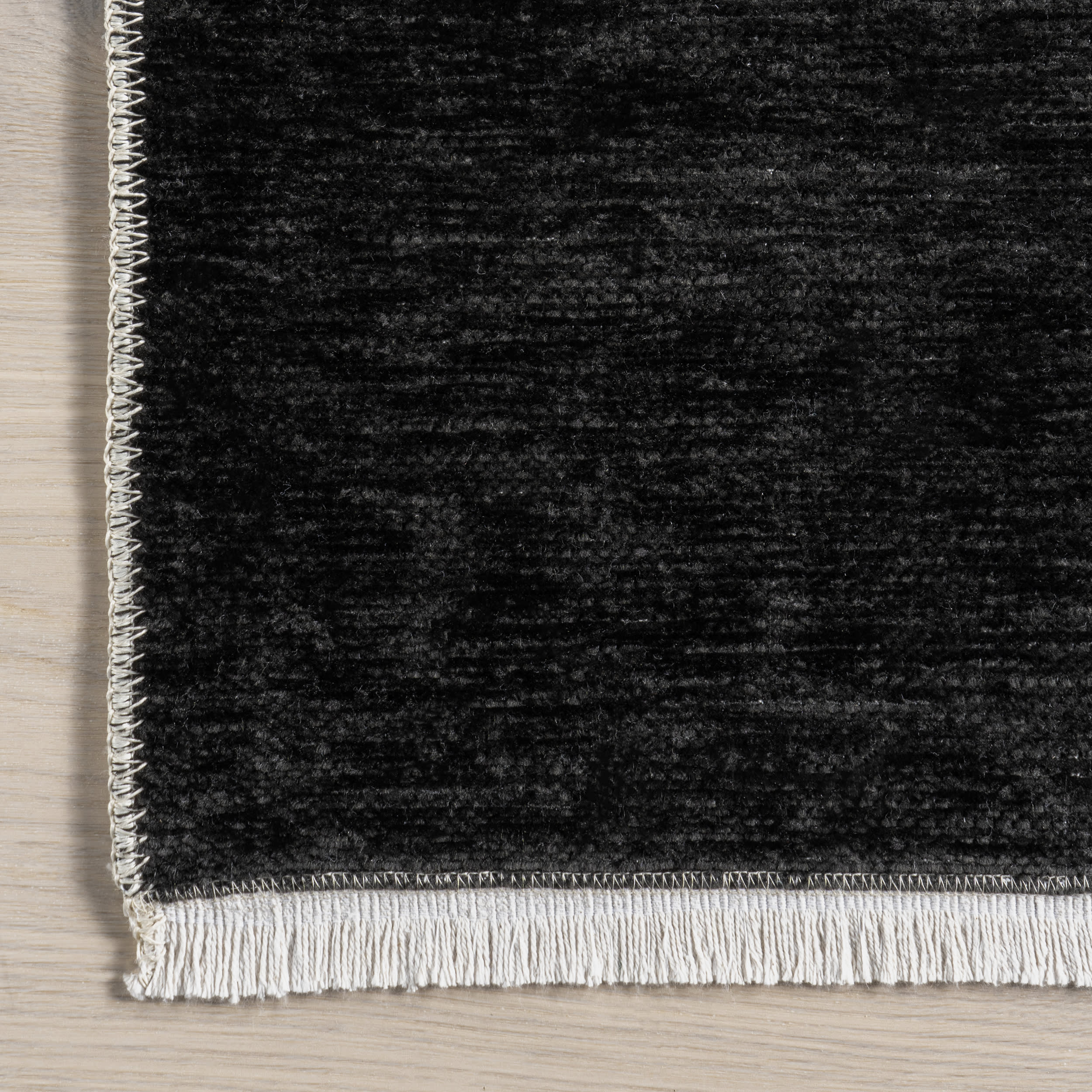 Alayah Piano Keys Reversible Washable Rug | Black/Cream - Image 4