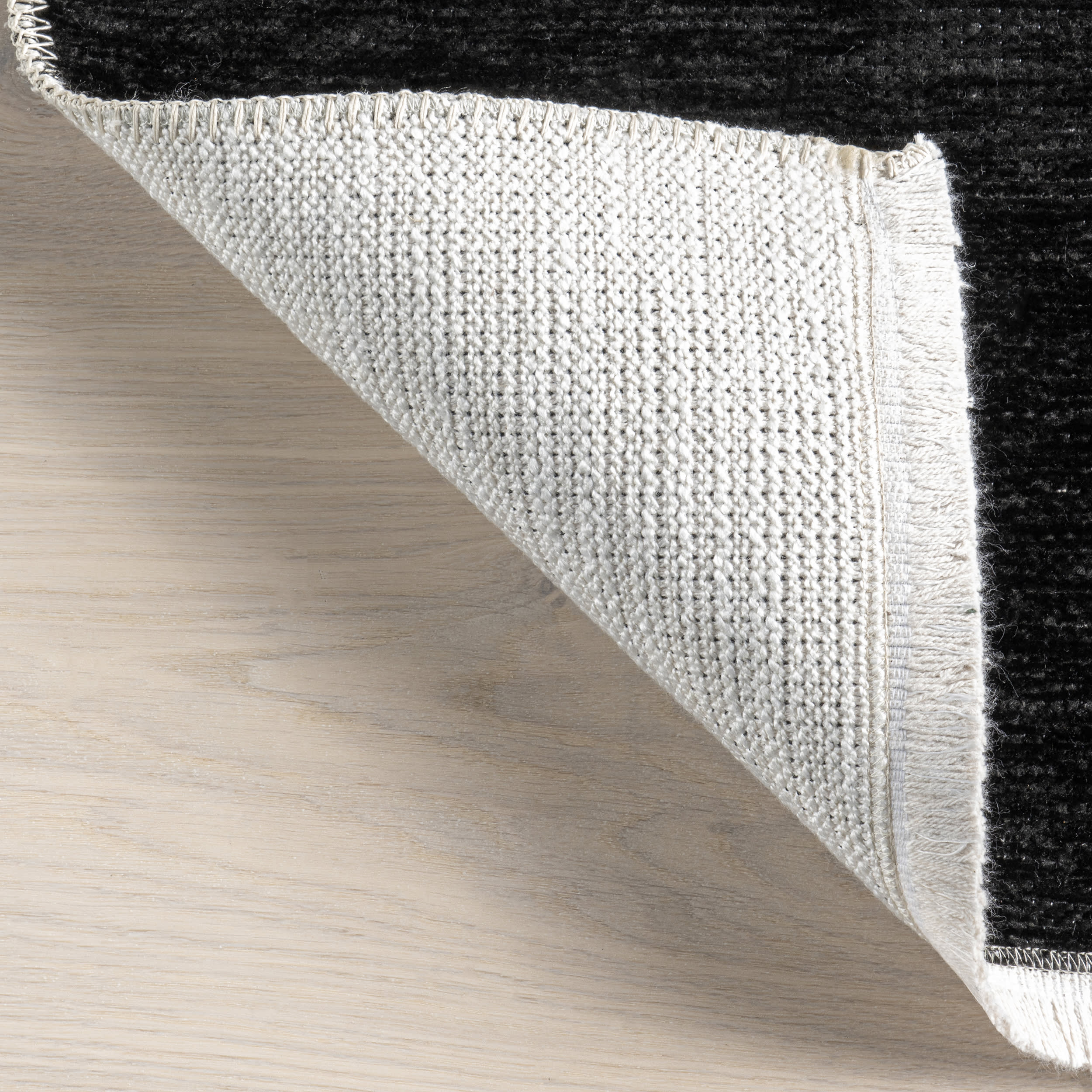 Alayah Piano Keys Reversible Washable Rug | Black/Cream - Image 8