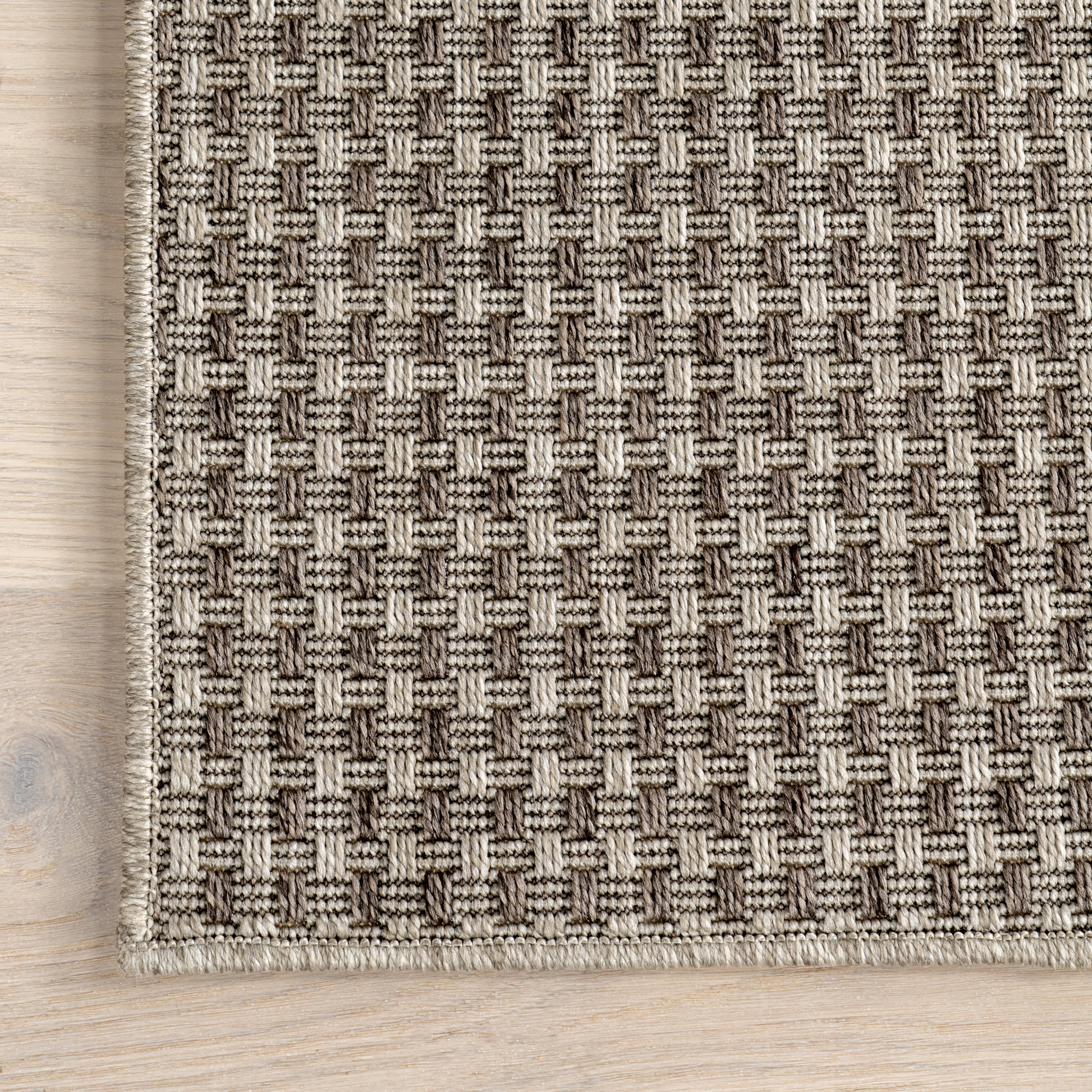 Alayna Textured Geometric Indoor/Outdoor Rug | Light Grey - Image 4