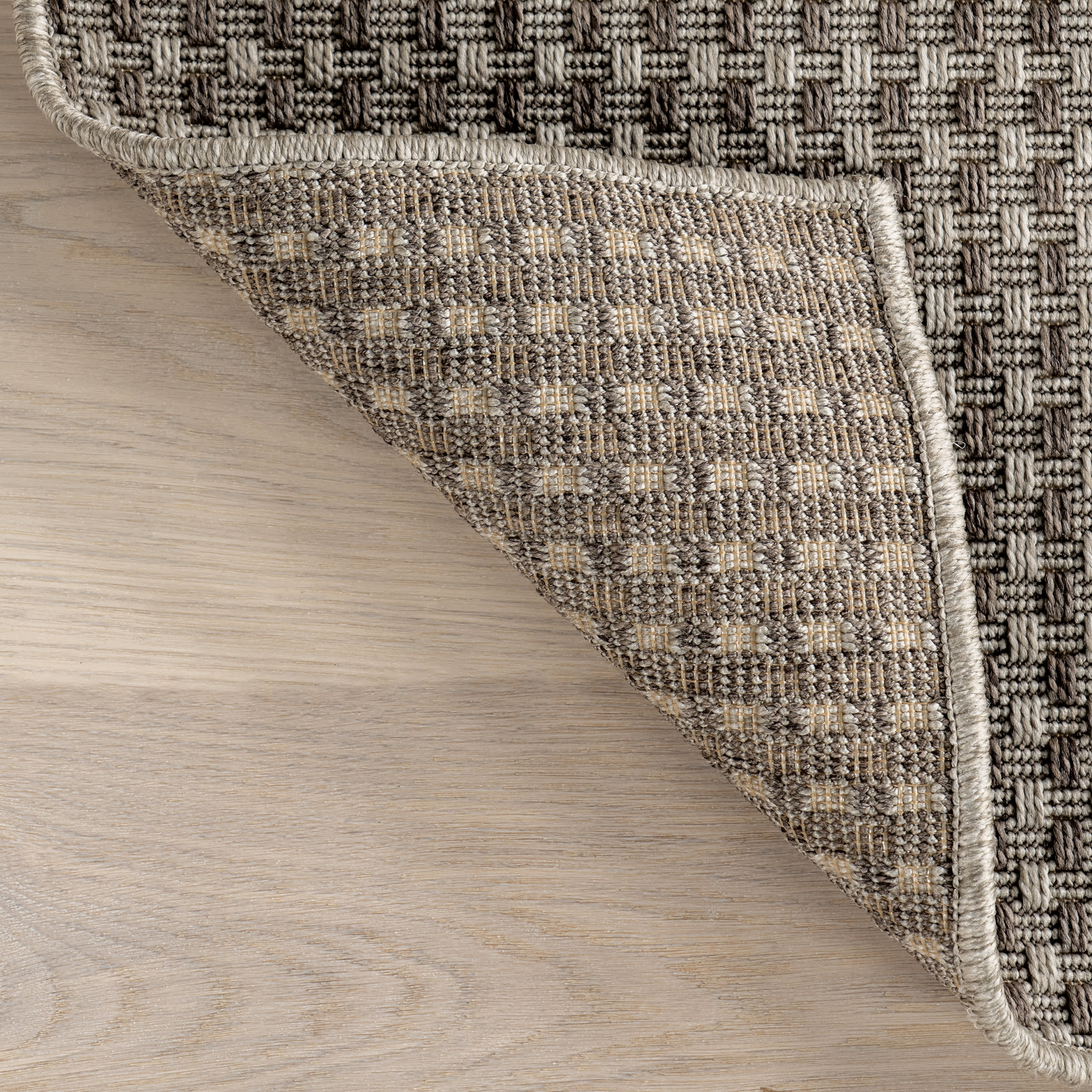 Alayna Textured Geometric Indoor/Outdoor Rug | Light Grey - Image 7