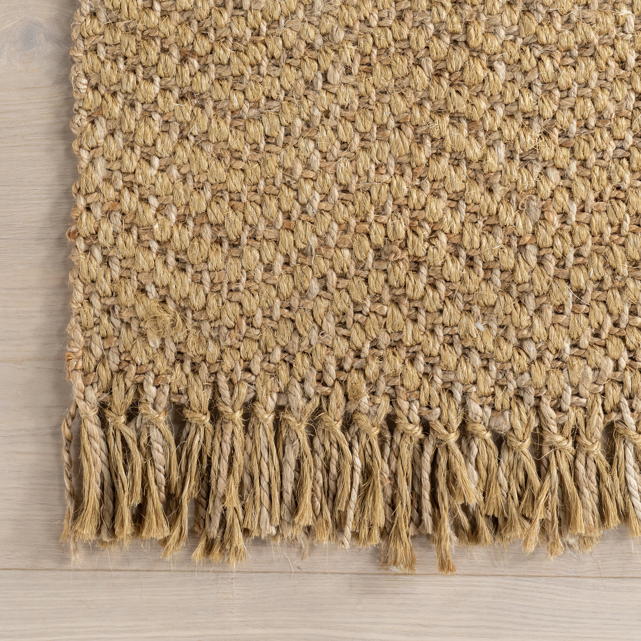 Alberta Tasseled Jute-Blend Rug | Natural - Image 4