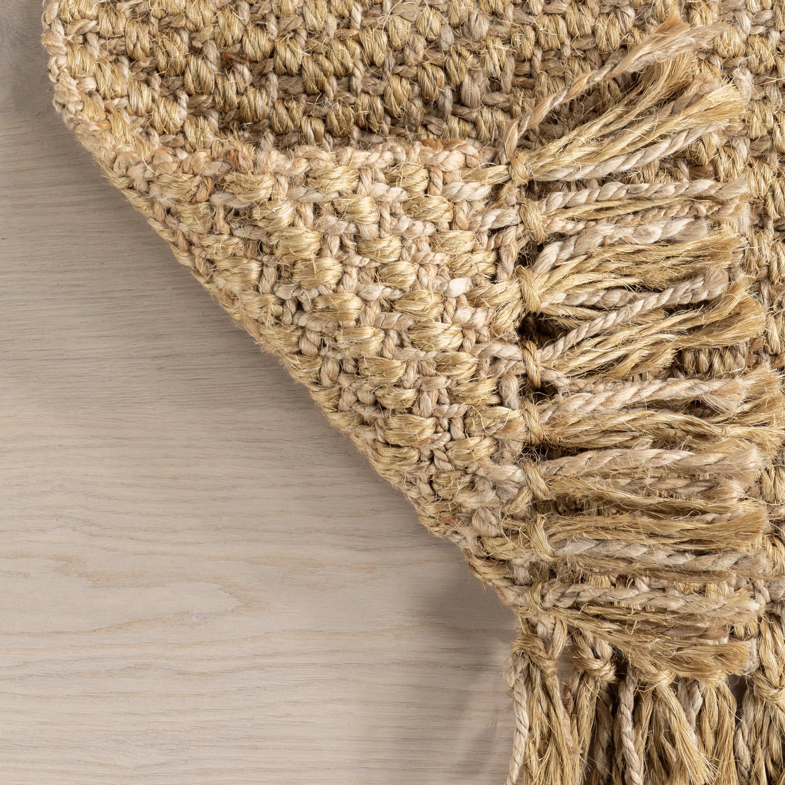 Alberta Tasseled Jute-Blend Rug | Natural - Image 7