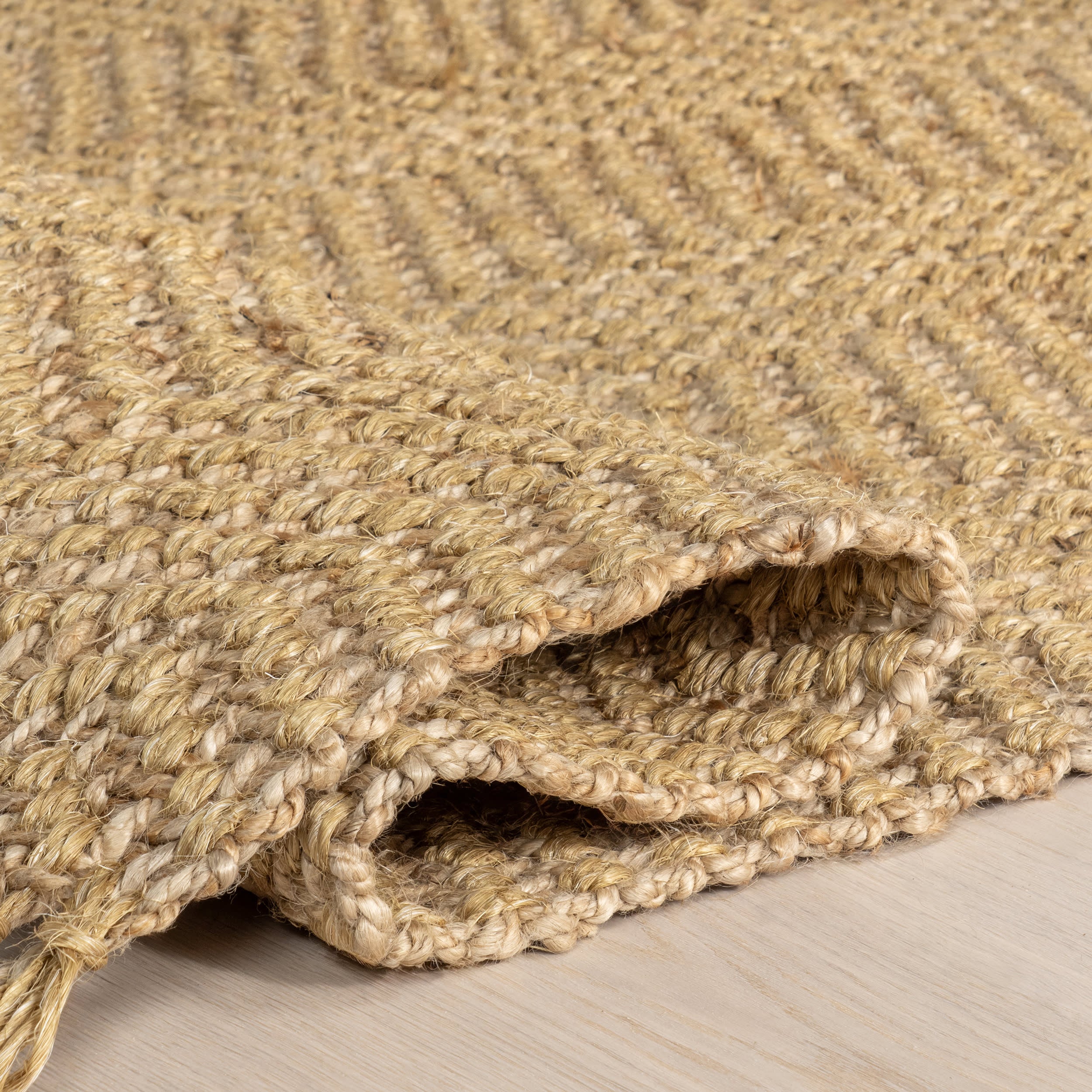 Alberta Tasseled Jute-Blend Rug | Natural - Image 9