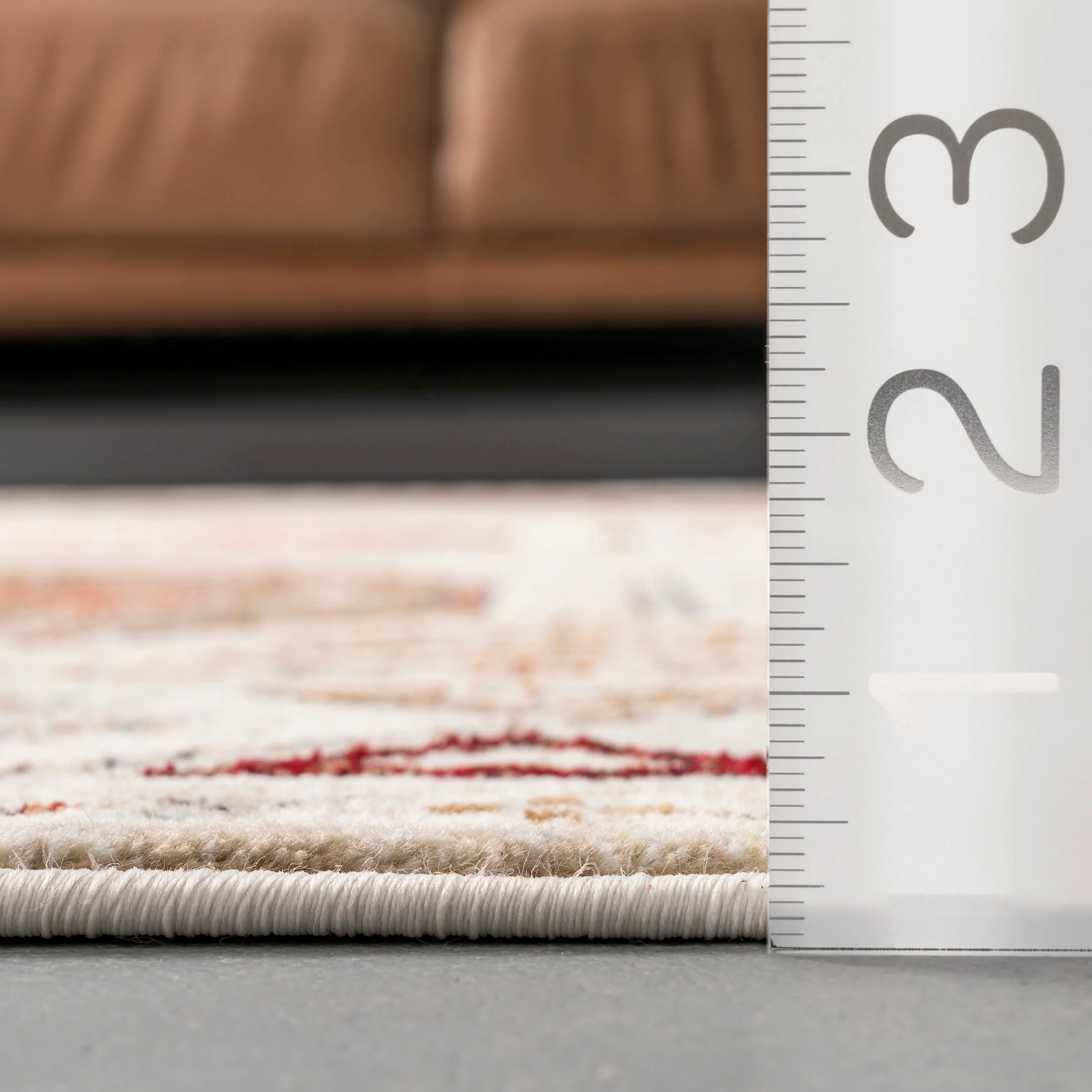 Aleena Persian Fringed Rug | Beige - Image 5