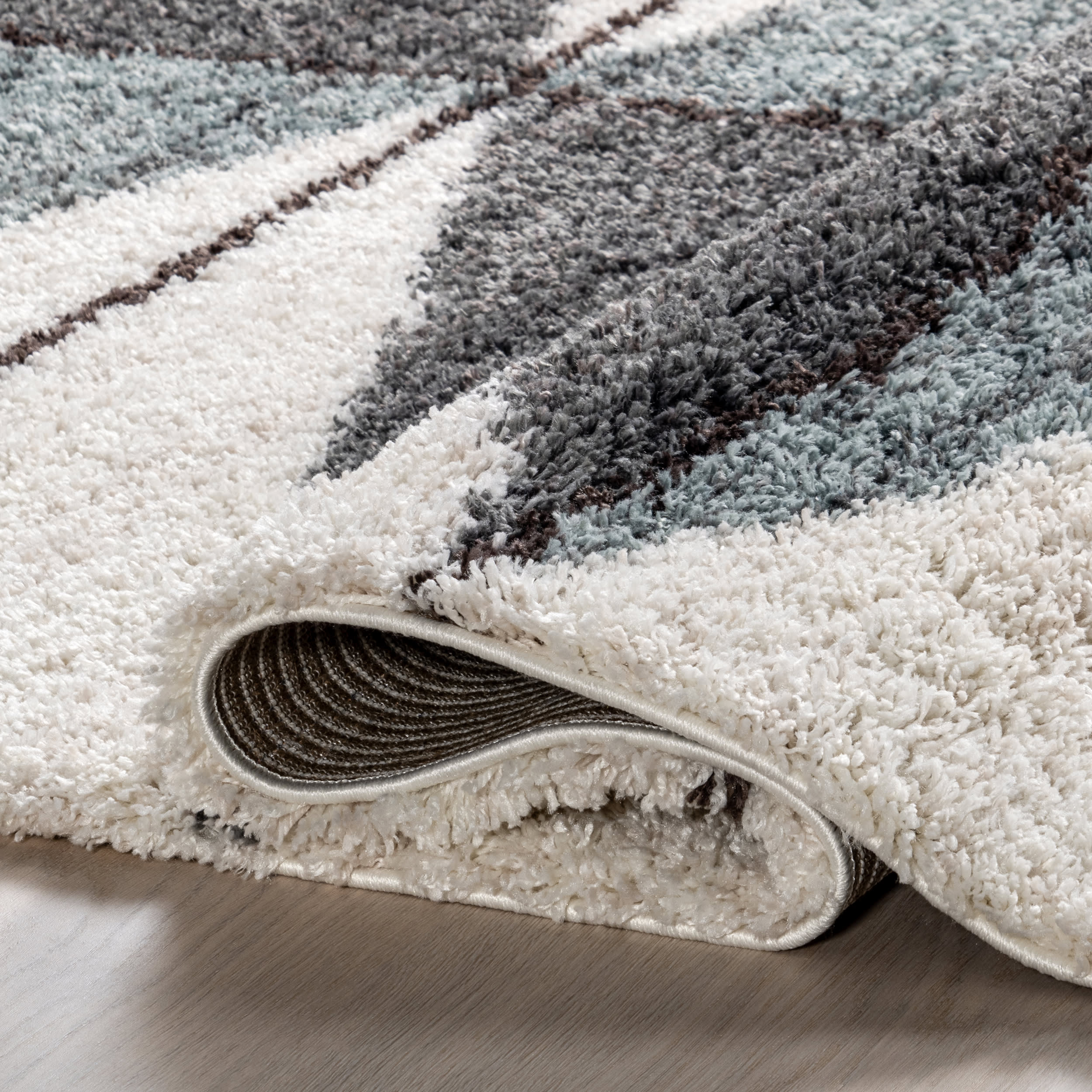 Alexia Diamond Tasseled Rug | Navy - Image 8