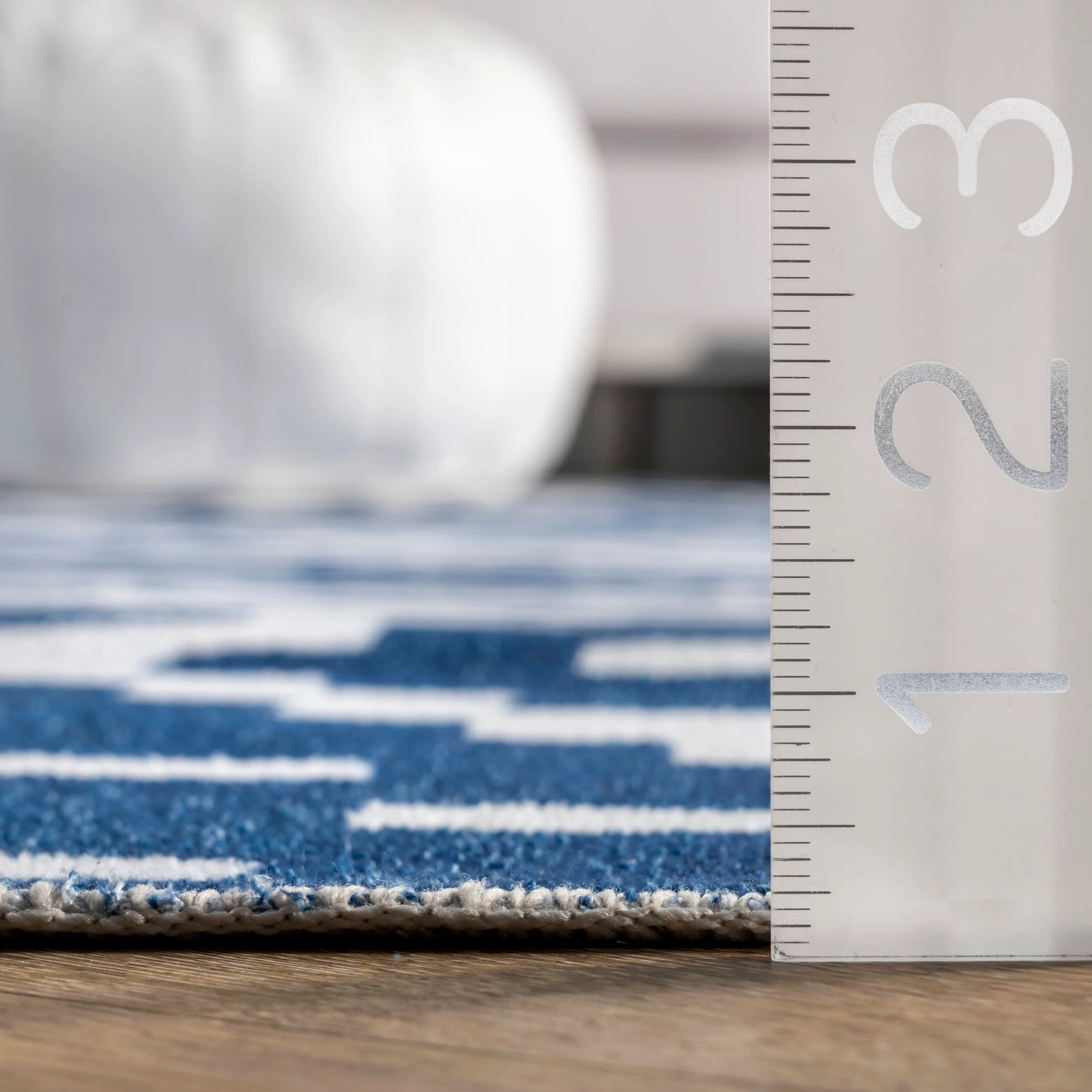 Alexis Trellis Washable Rug | Navy - Image 5
