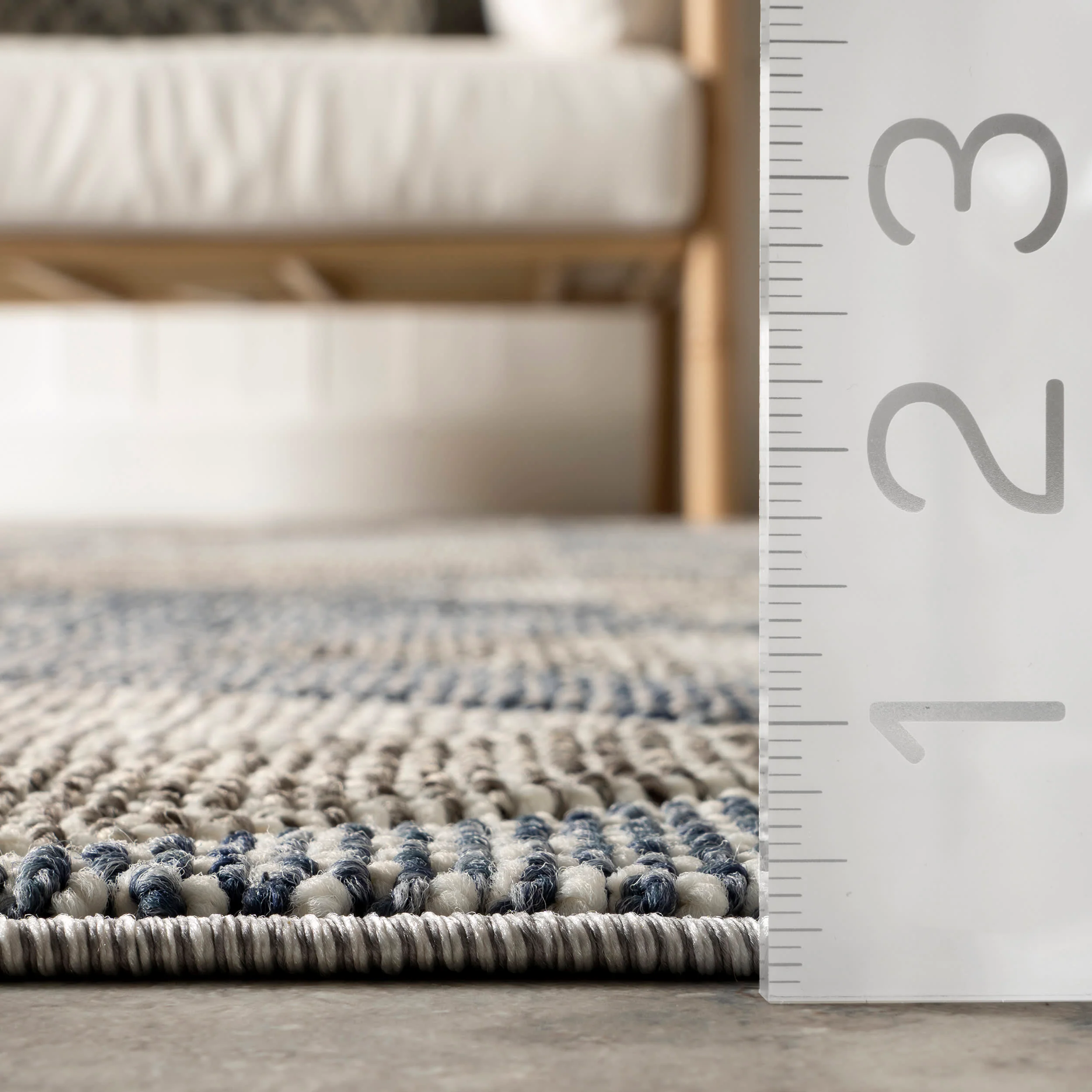 Alianna Tiled Indoor/Outdoor Rug | Grey - Image 5