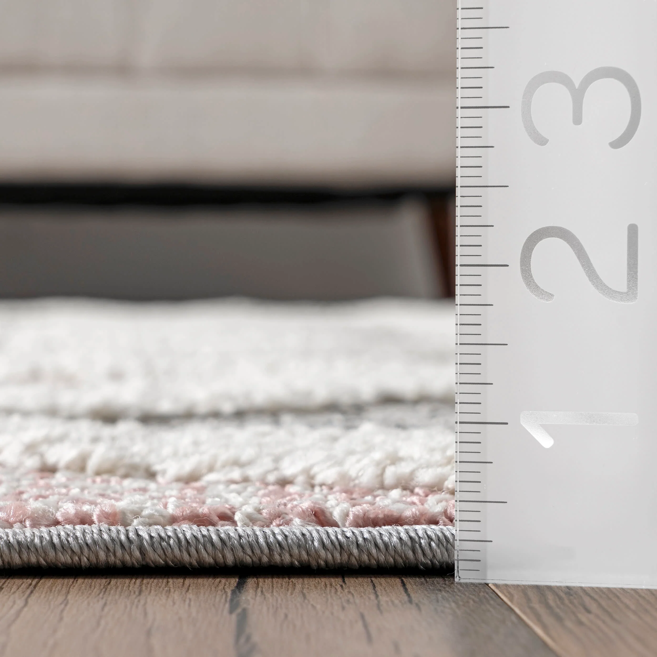 Alicia Trellis Tasseled Rug | Grey - Image 5