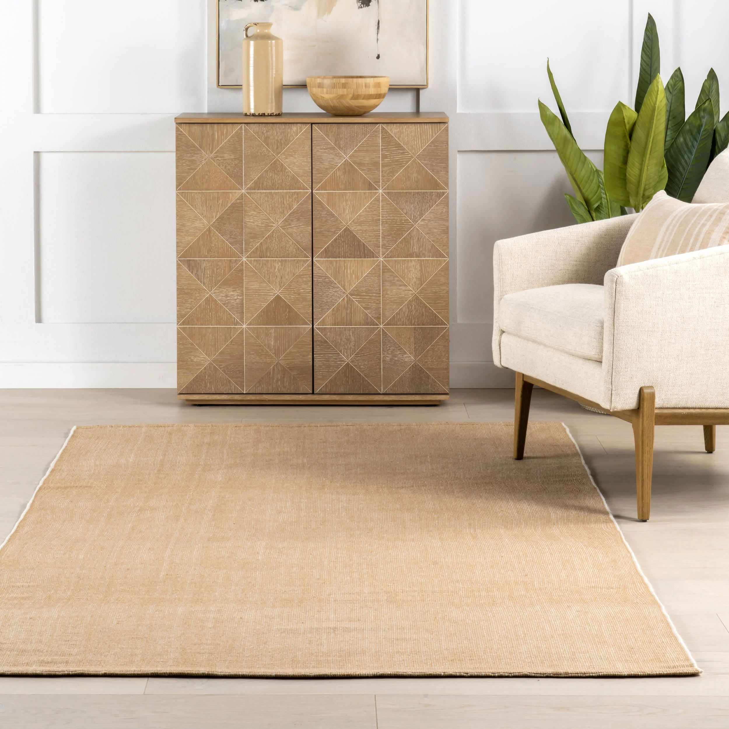 Alira Solid Indoor/Outdoor Rug | Brown - Image 5