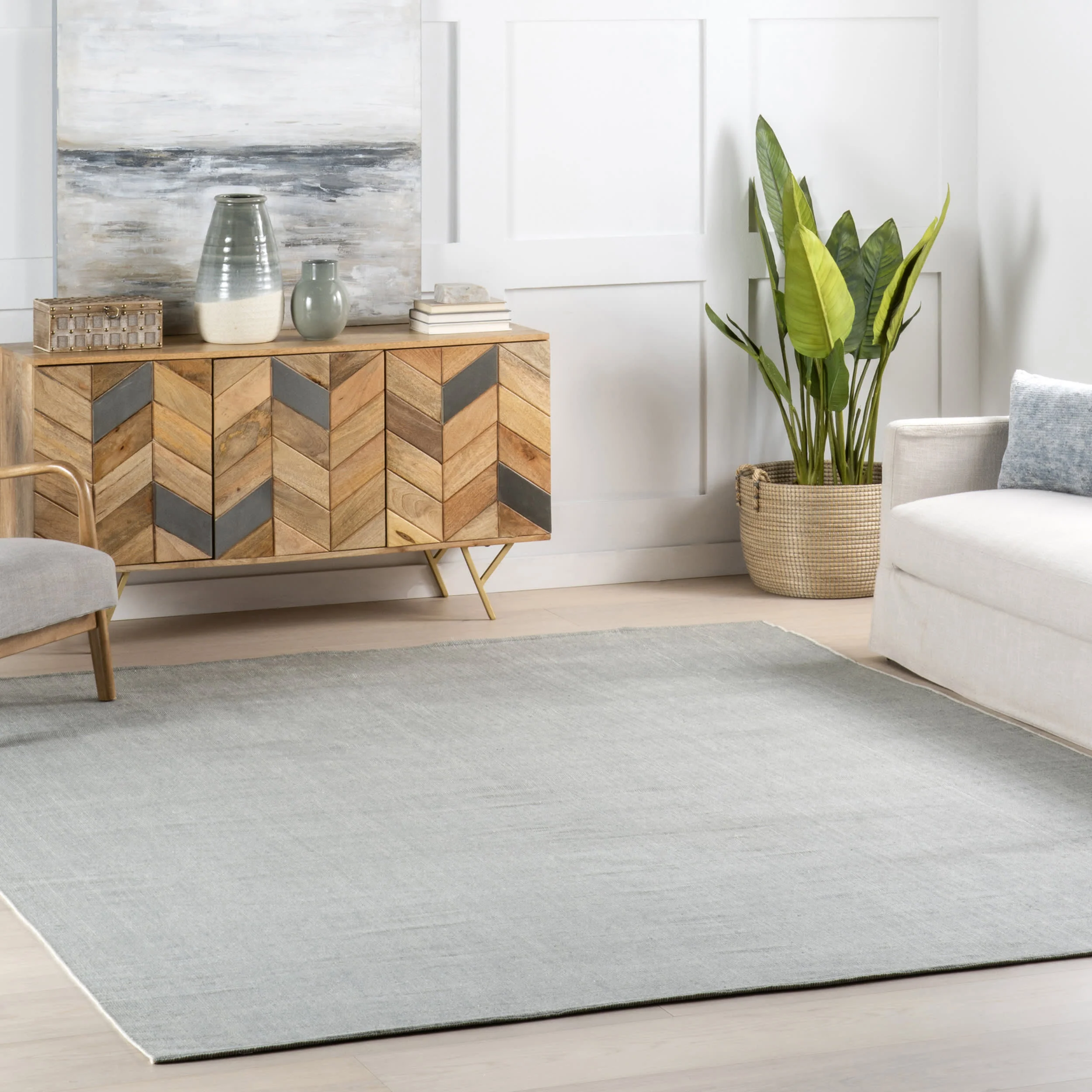 Alira Solid Indoor/Outdoor Rug | Grey - Image 2