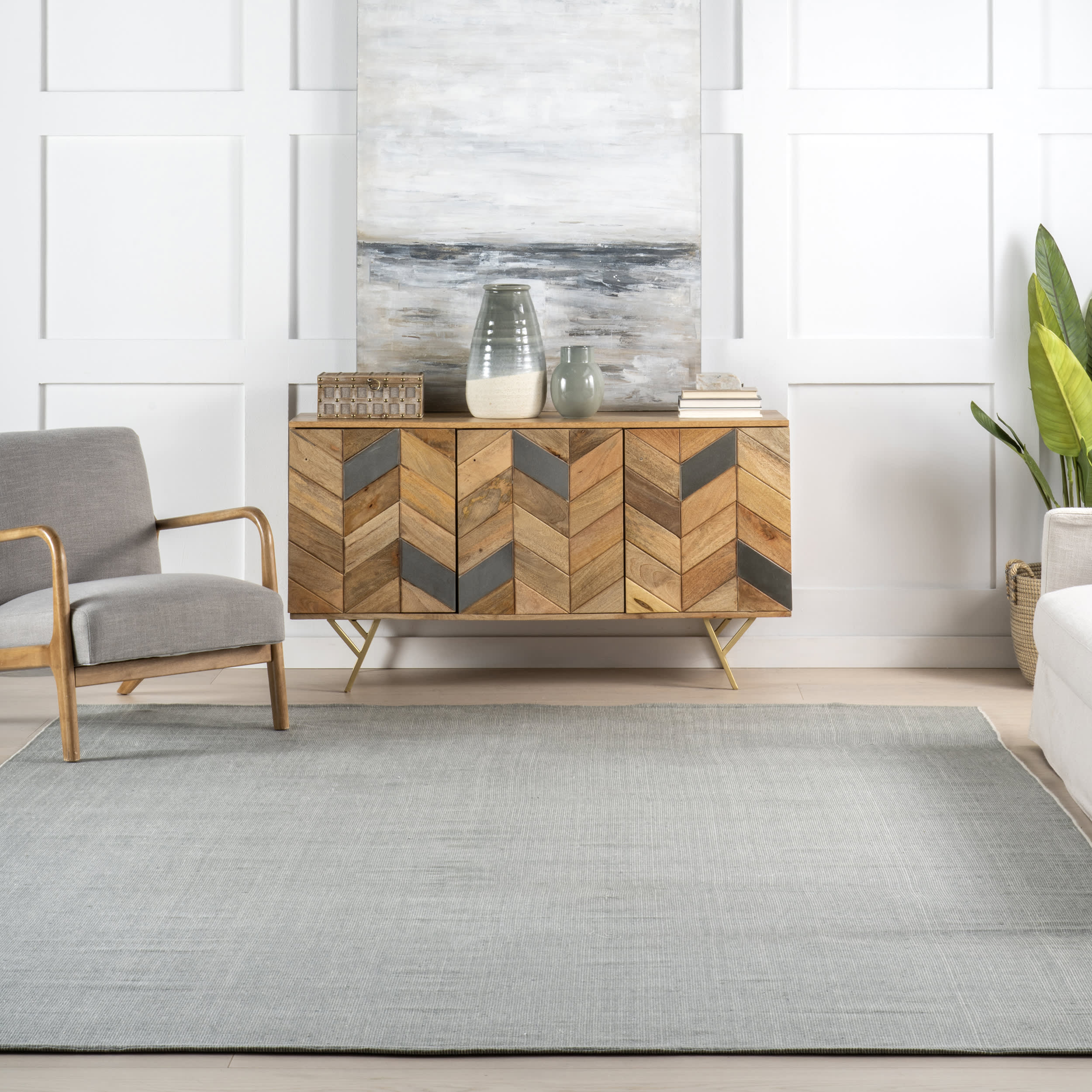 Alira Solid Indoor/Outdoor Rug | Grey - Image 5