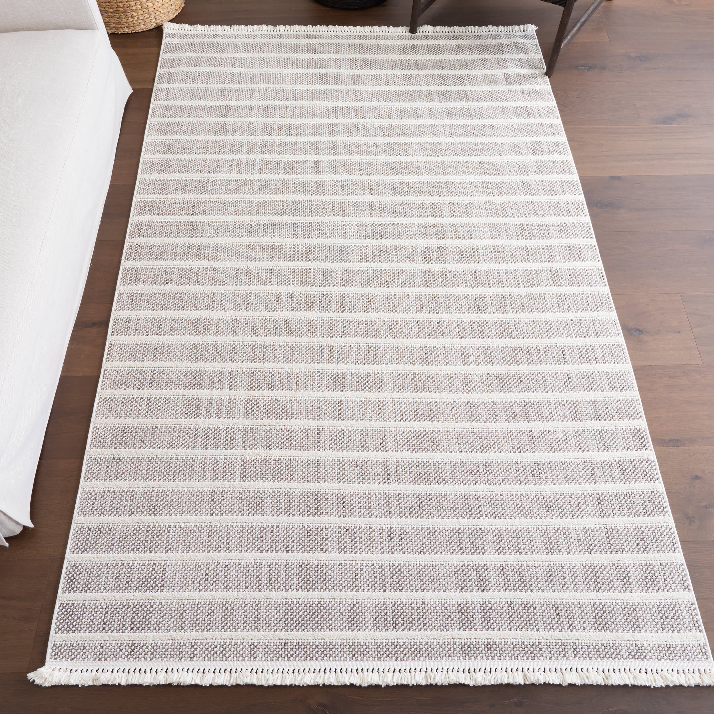 Alison Striped Rug | Ivory - Image 2
