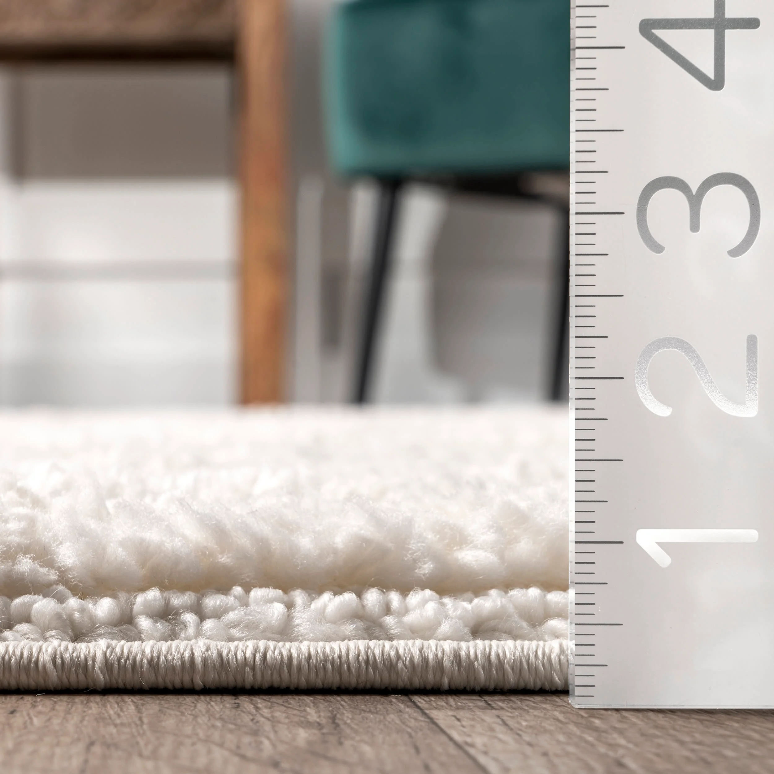 Alissa Textured Shapes Rug | Beige - Image 5