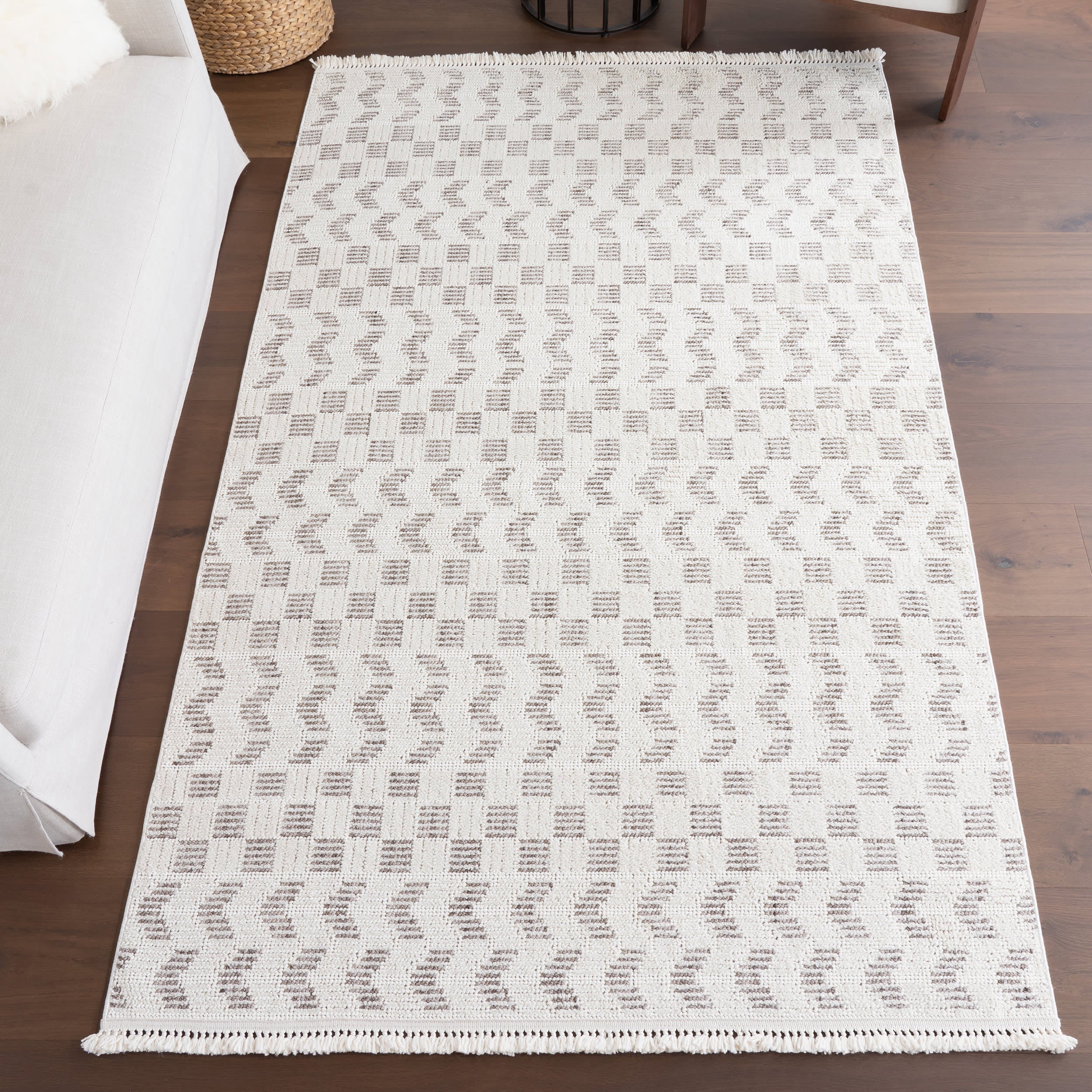 Aliyah Geometric Rug | Ivory - Image 2