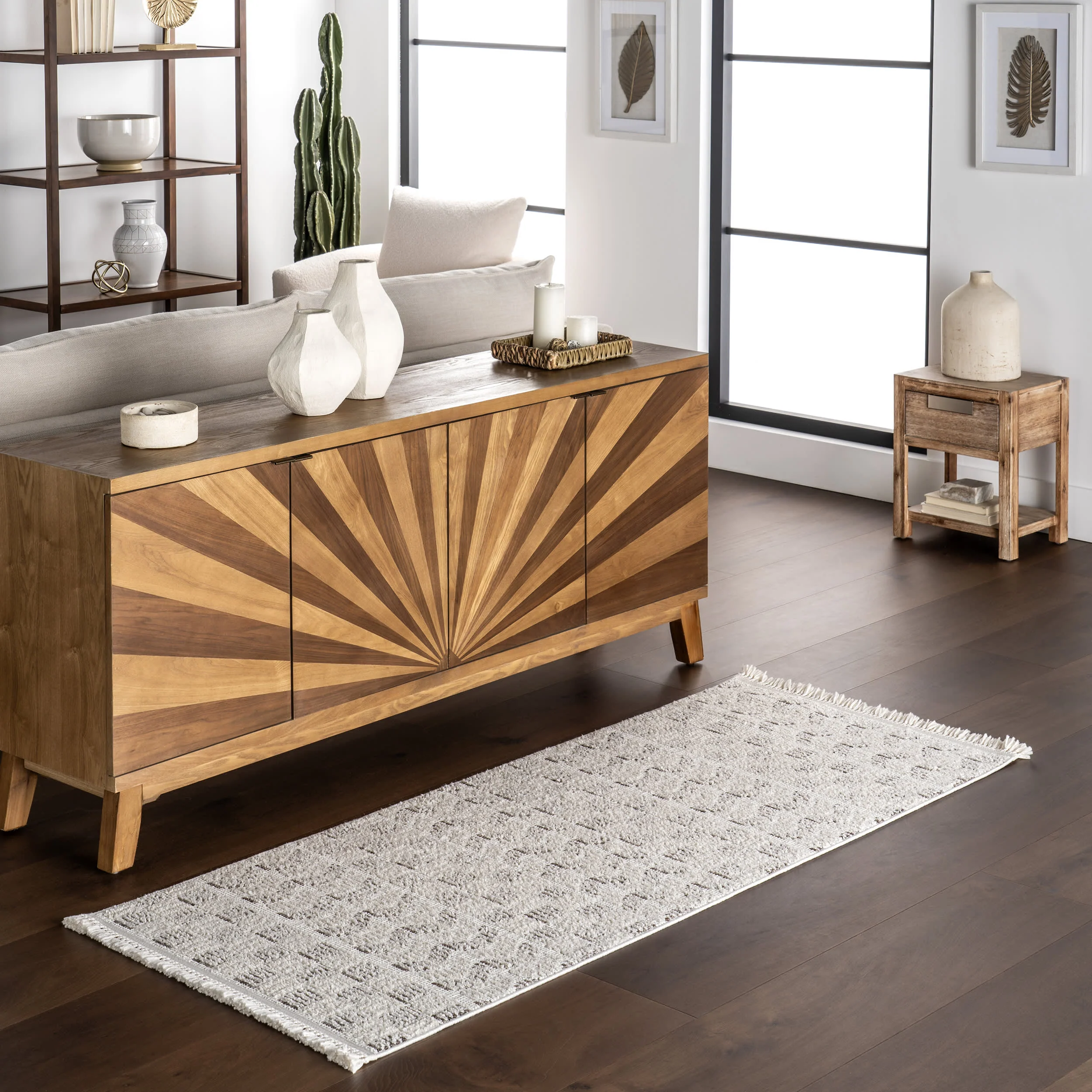 Aliyah Geometric Rug | Ivory - Image 2