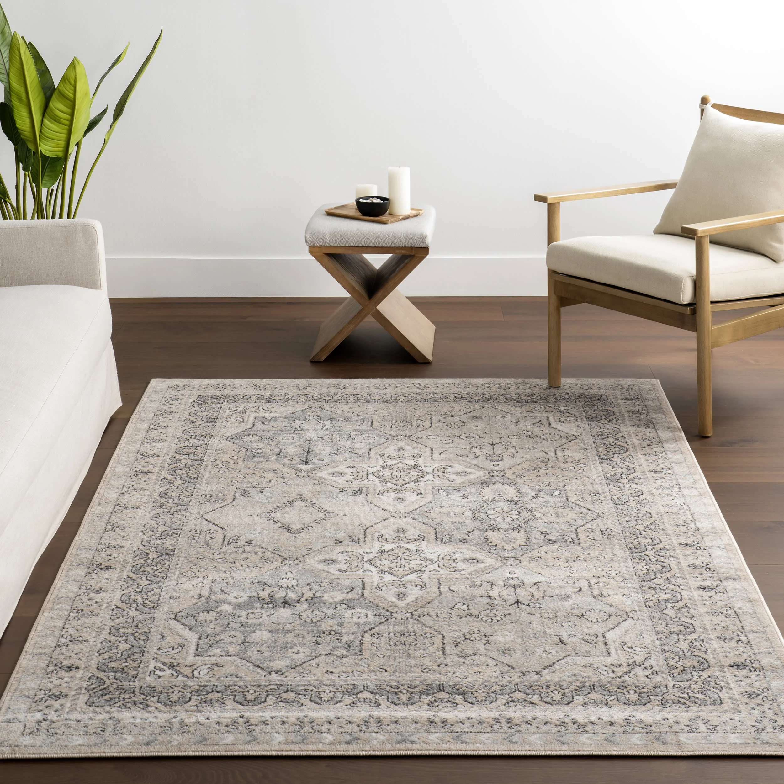 Aliza Medallion Rug | Grey - Image 5