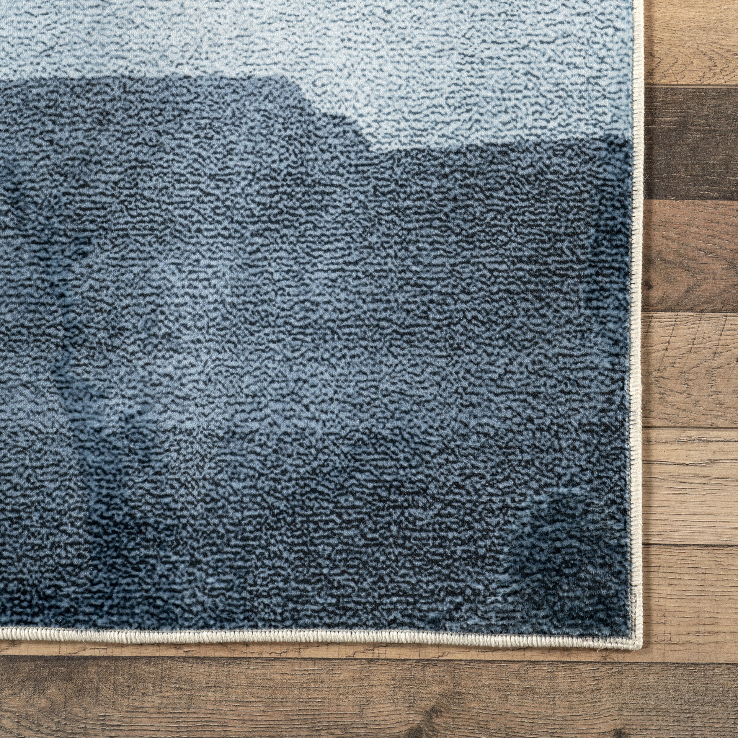 Alize Abstract Washable Rug | Blue - Image 3