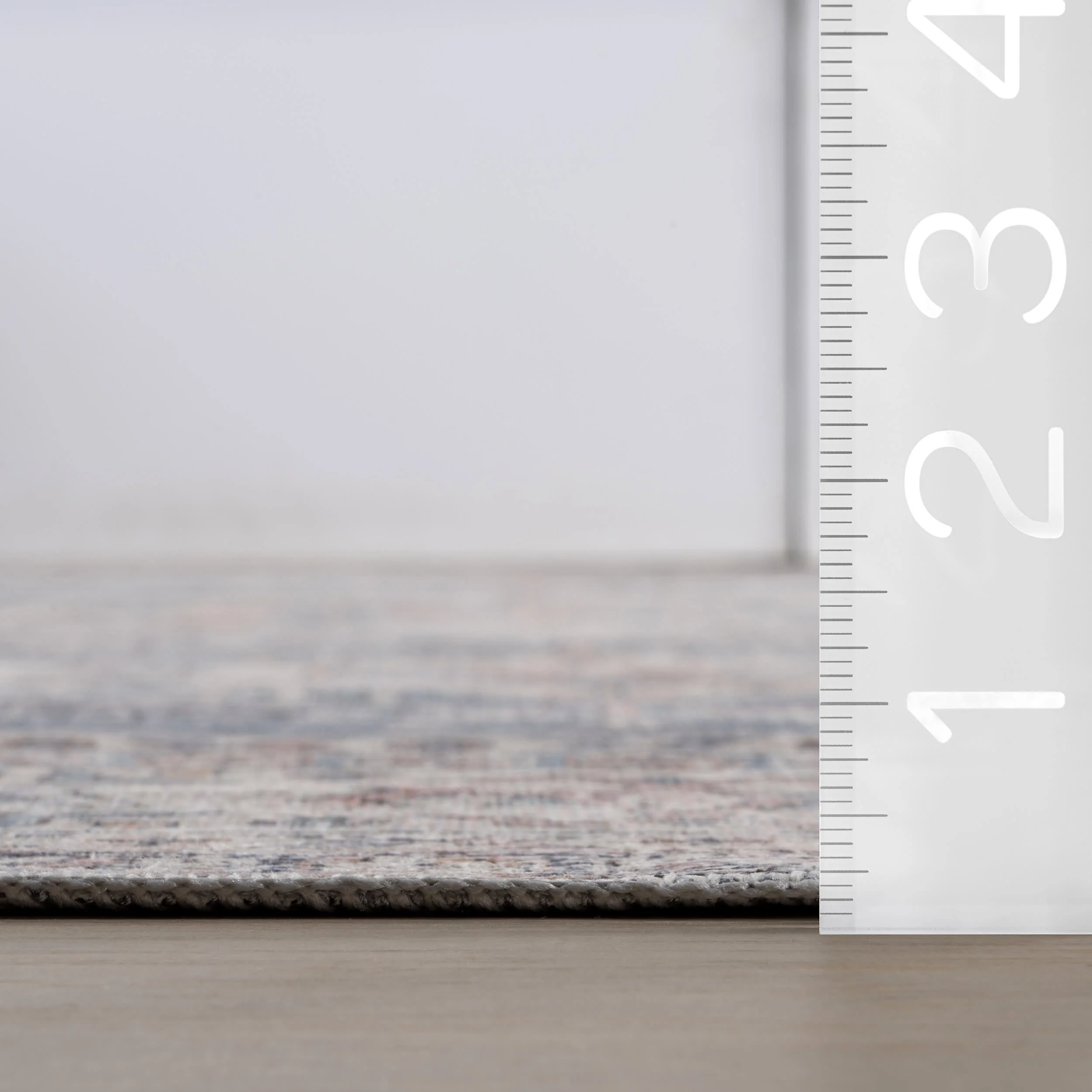 Allison Faded Spill Proof Washable Rug | Blue - Image 6