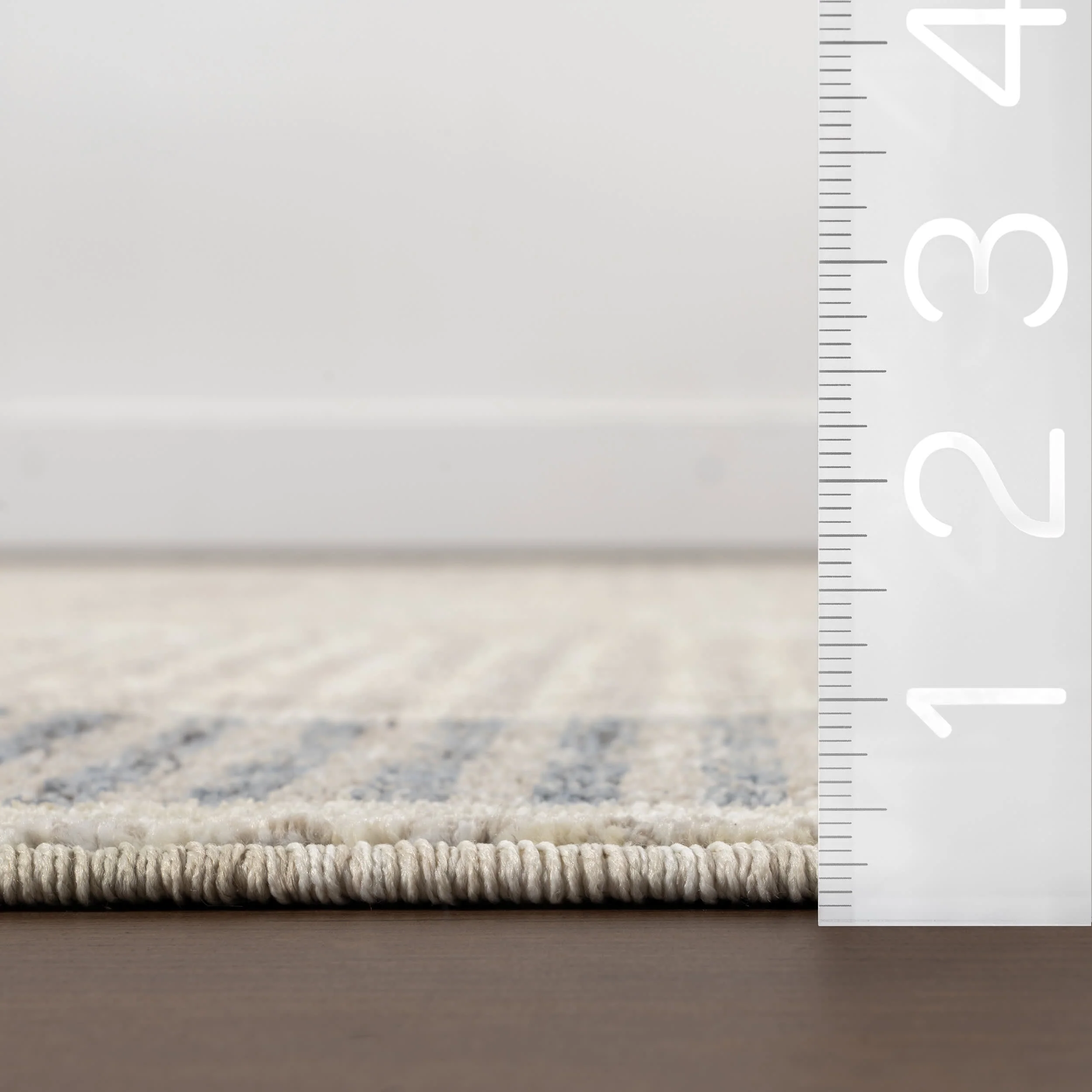 Allyson Modern Geometric Area Rug | Blue - Image 6