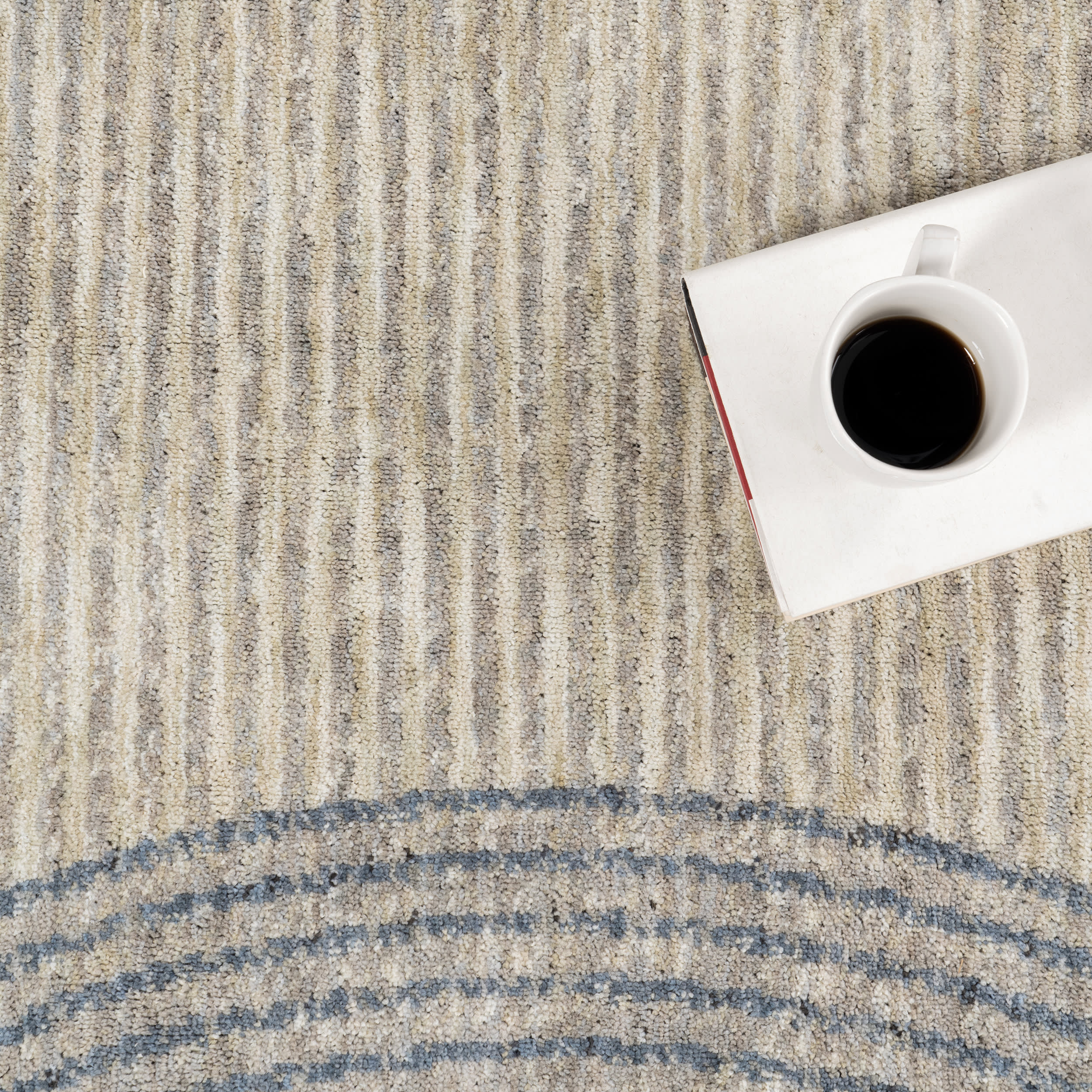 Allyson Modern Geometric Area Rug | Blue - Image 8
