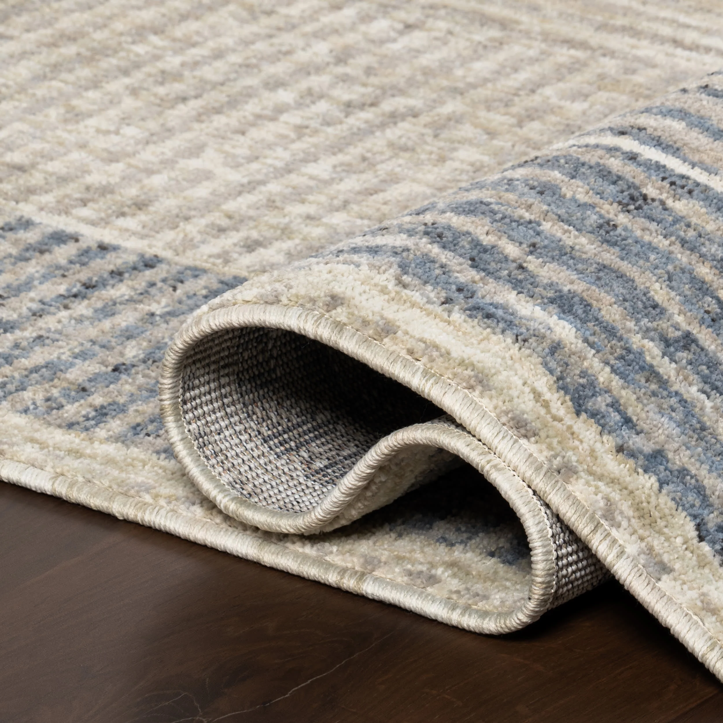Allyson Modern Geometric Area Rug | Blue - Image 9