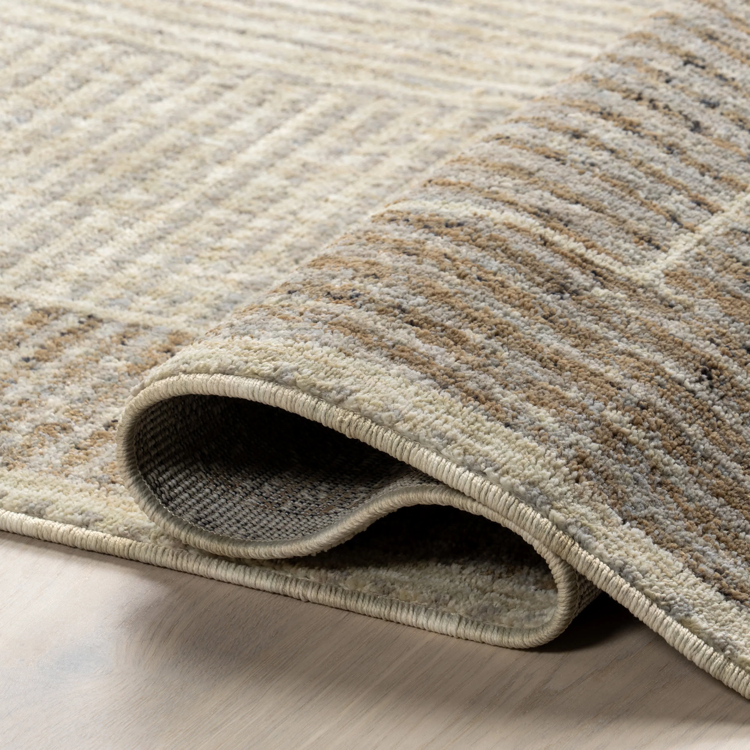 Allyson Modern Geometric Area Rug | Sand - Image 9