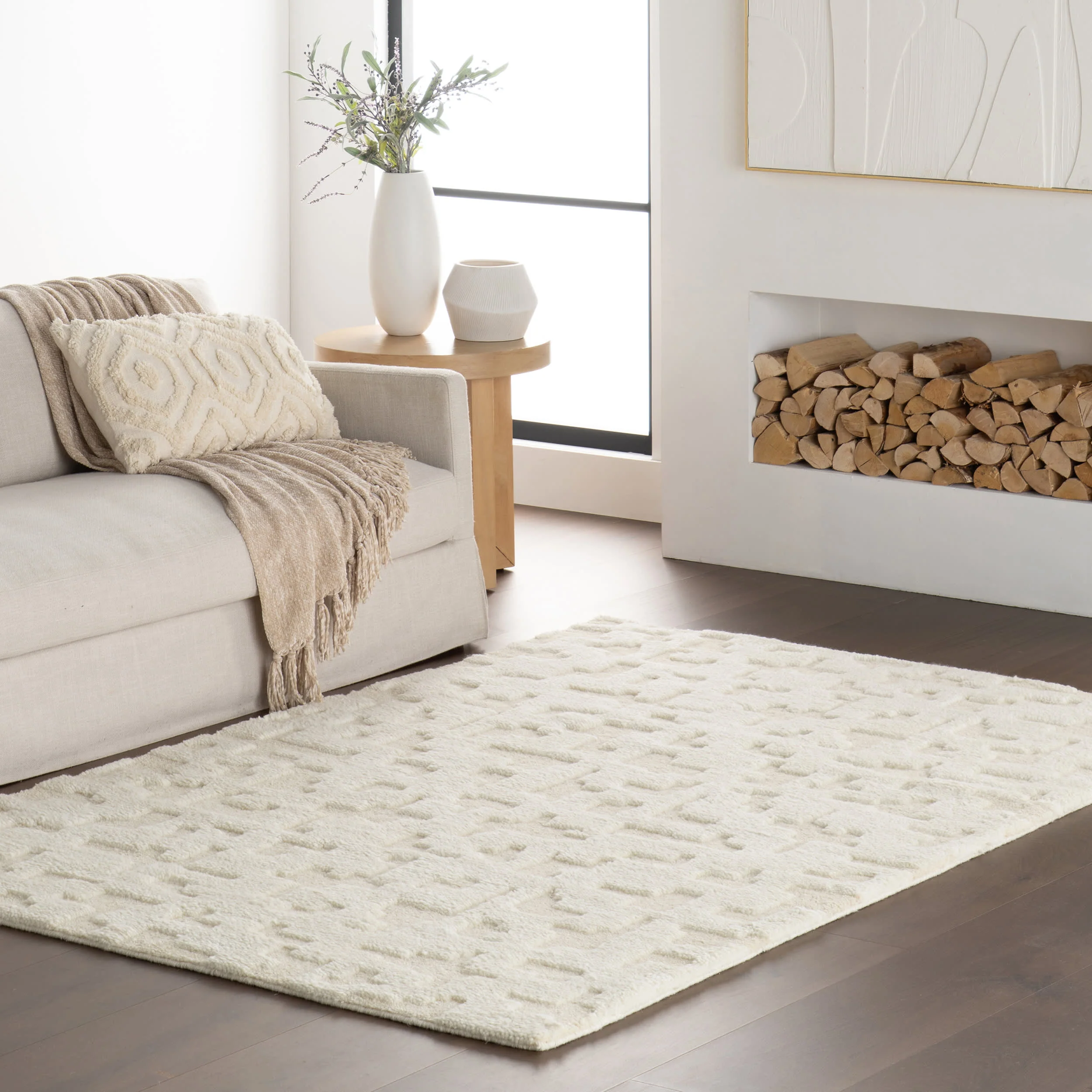 Alora Hand Knotted Wool Rug | Natural - Image 2
