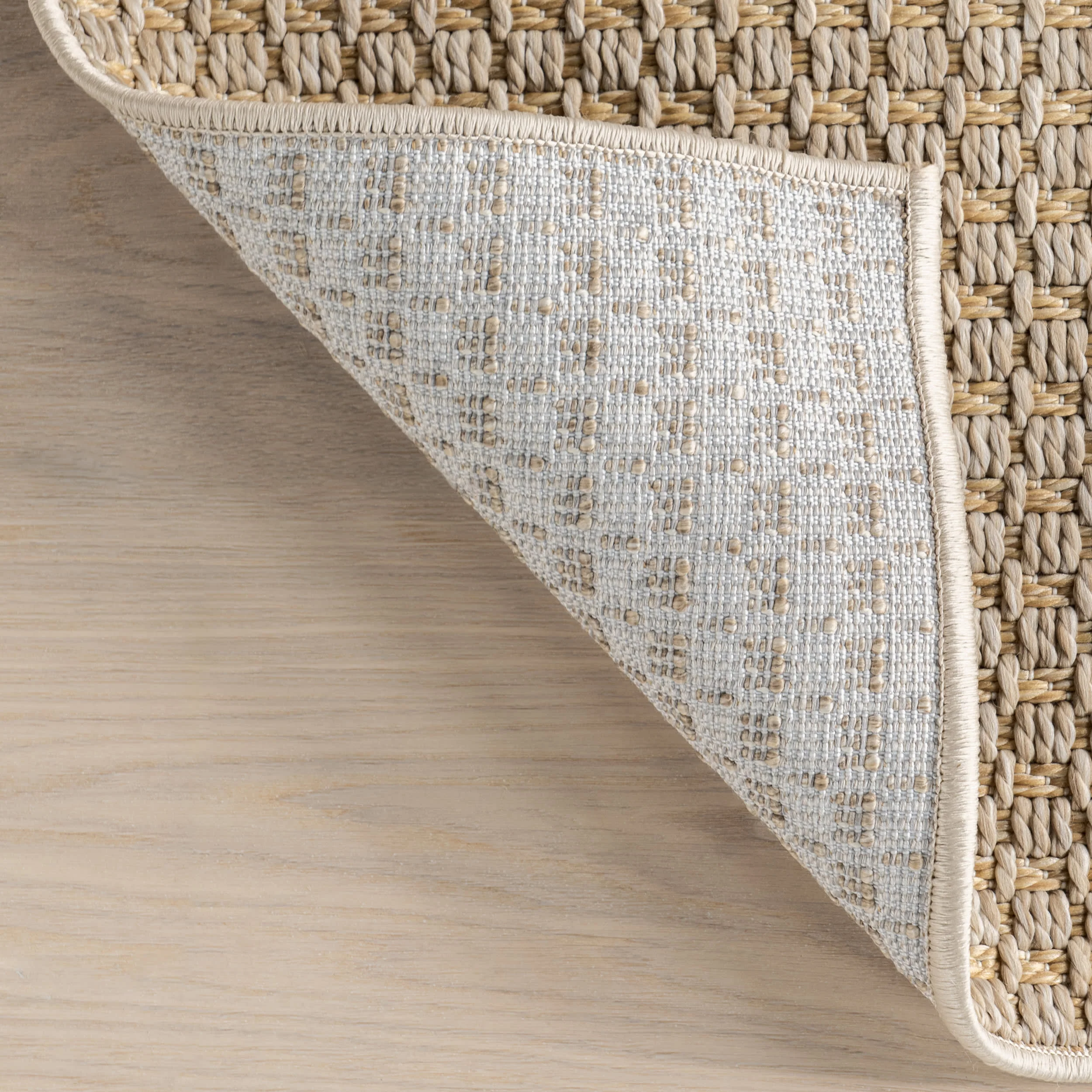 Alora Textured Geometric Indoor/Outdoor Rug | Beige - Image 7