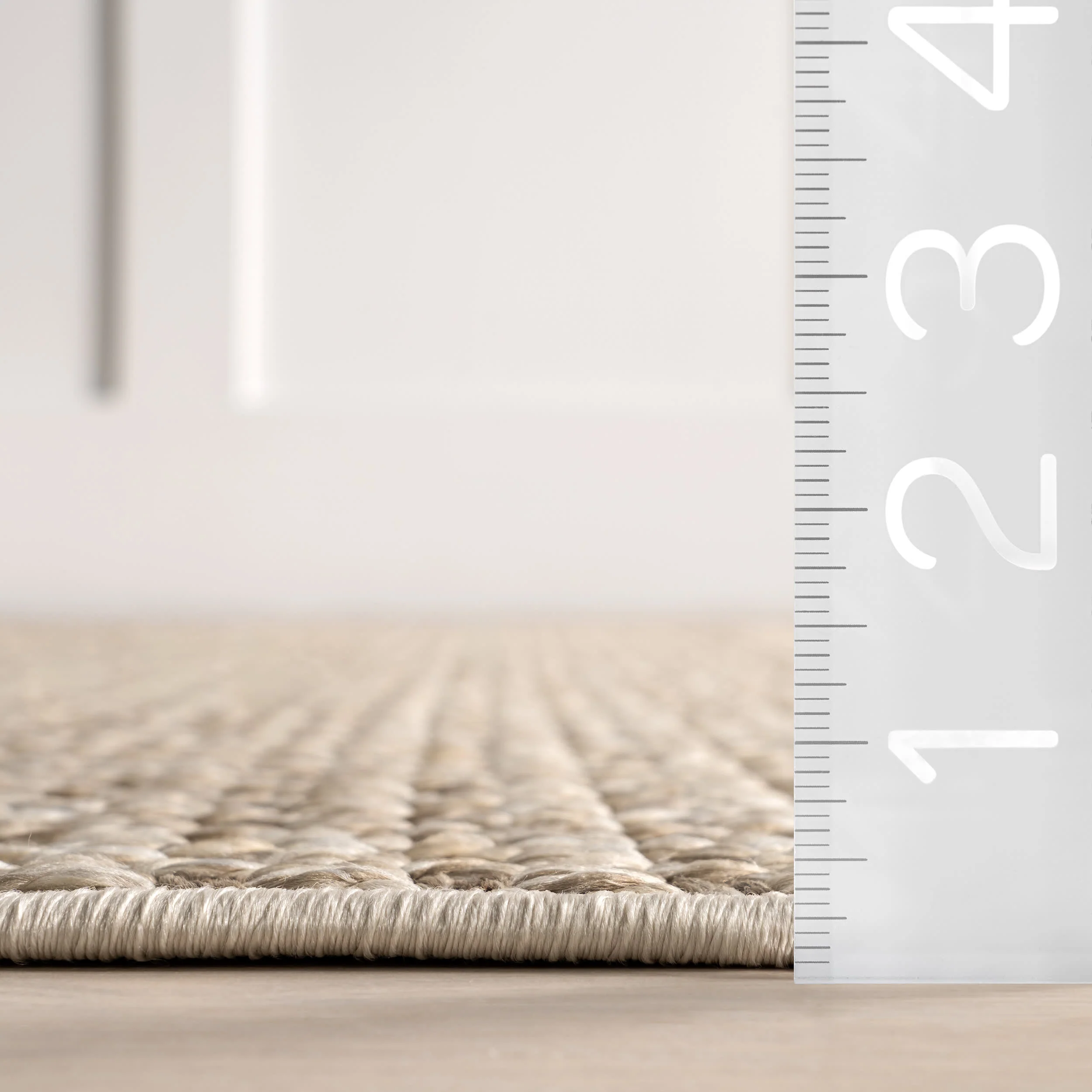 Alora Textured Geometric Indoor/Outdoor Rug | Neutral - Image 6